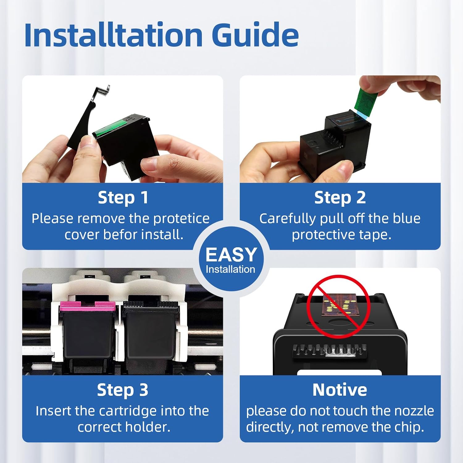 Thumbnail 6 de INKGAGE 67XL Compatible Ink Cartridges, Black and Color Combo Pack
