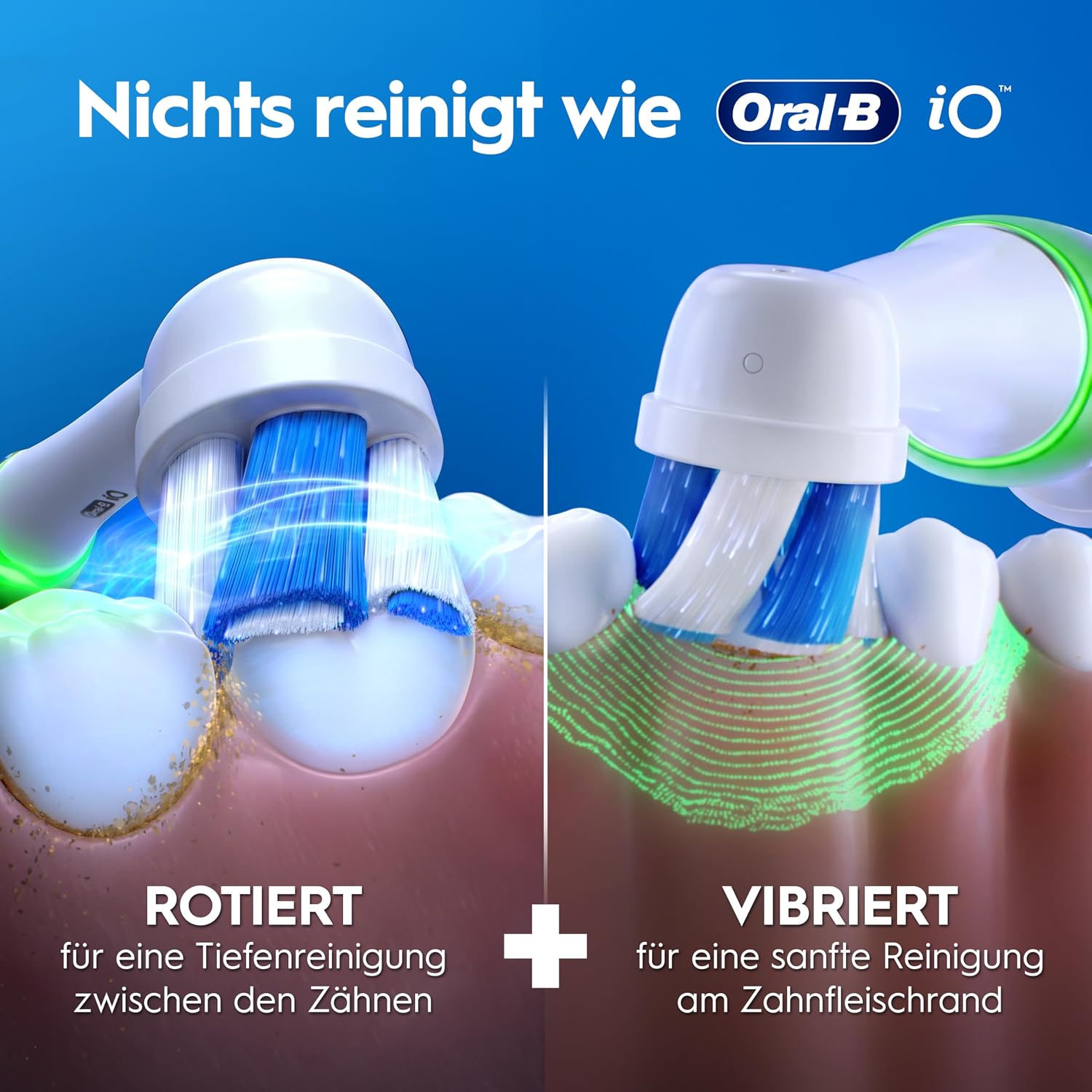 Thumbnail 5 de Oral‑B iO Series 3 Plus elektrische Zahnbürste, 3 Aufsteckbürsten 🪥