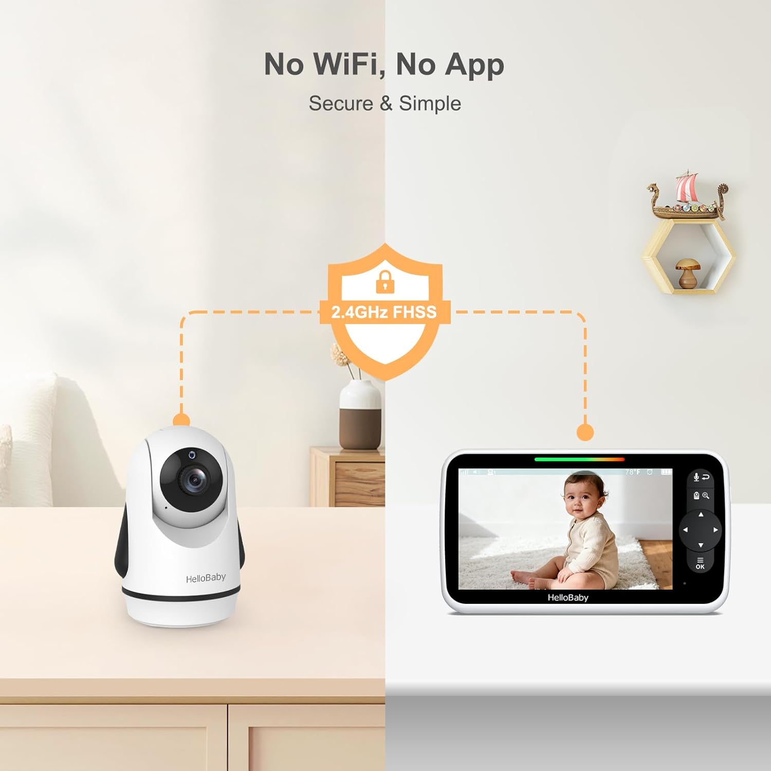 Thumbnail 4 de HelloBaby 6-Inch Video Baby Monitor