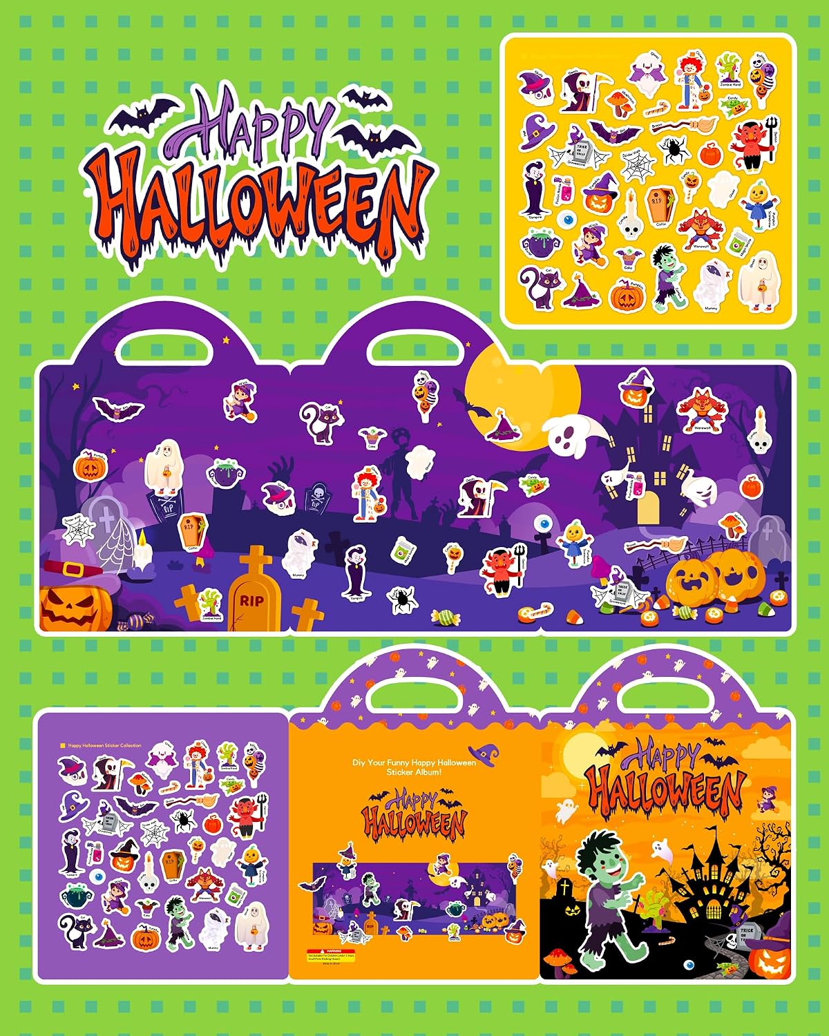 Detalle de Walenced Reusable Sticker Book, PVC