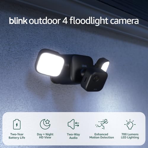 Thumbnail 1 de Blink Outdoor 4 Floodlight Camera: Wireless Security with 700 Lumens and 2-Year Battery Life