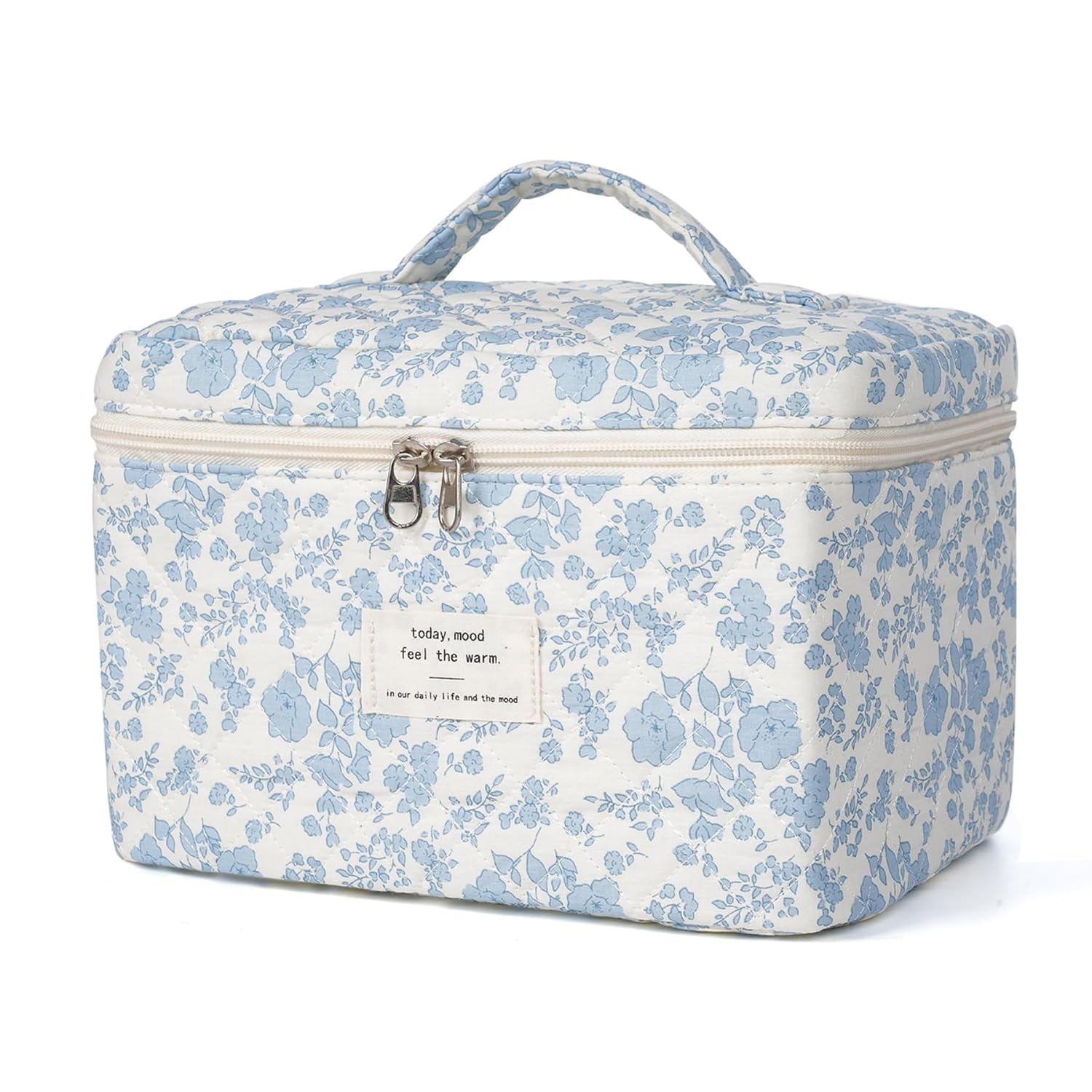 Thumbnail 6 de Quilted Floral Makeup Bag Set, 3-Piece