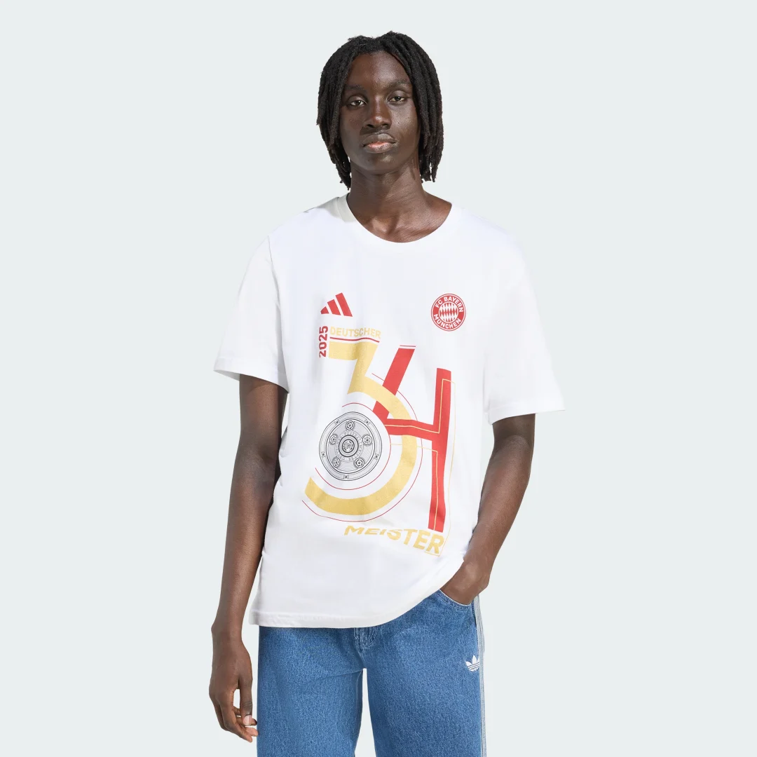 Detalle de Camiseta FCB Championship Winner Men de Adidas – color blanco