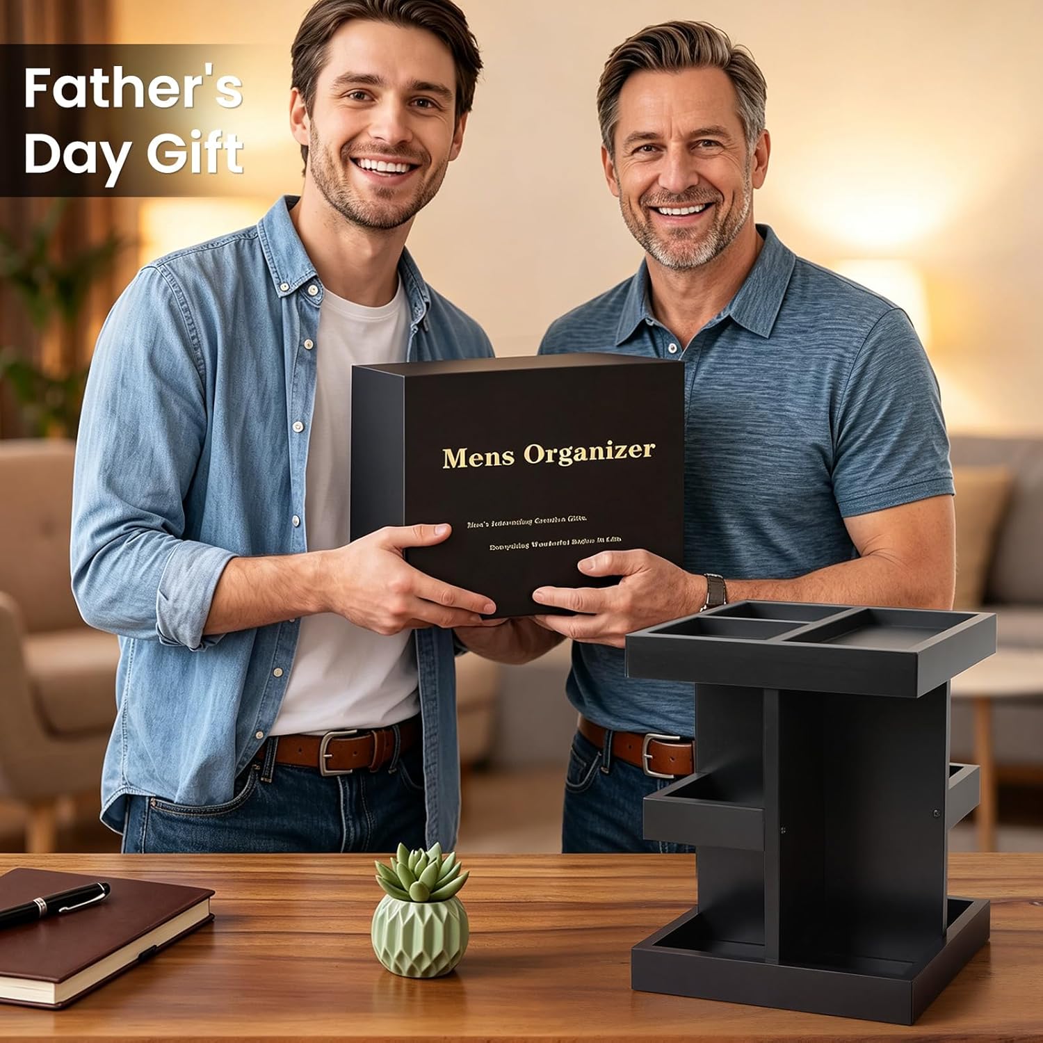 Thumbnail 1 de EXIN DECHEN Cologne Organizer 3-Tier Wooden Stand