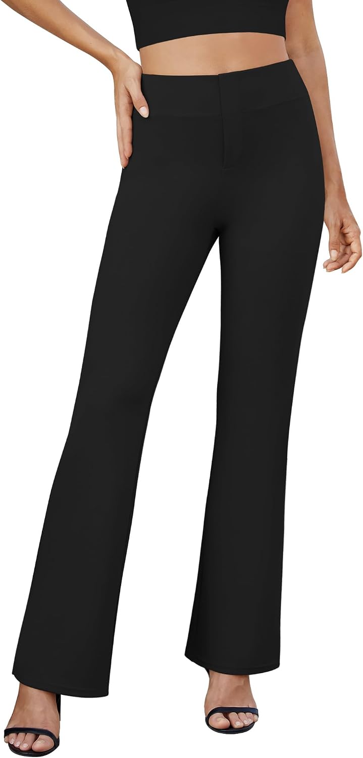 Detalle 2 de DLOODA Women's Bootcut Dress Pants with Stretch Fabric and Back Pockets