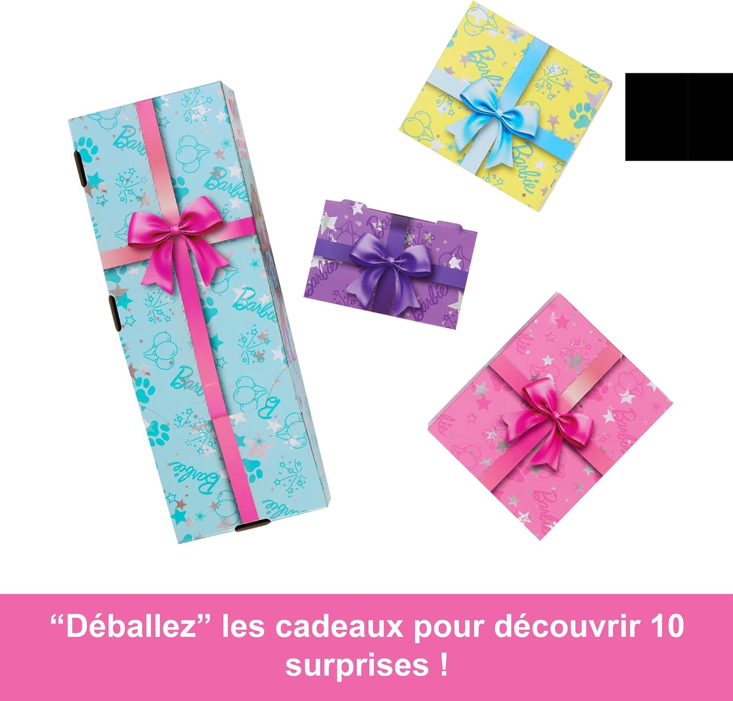 Detalle de Barbie Stars de la Fête coffret 10 surprises