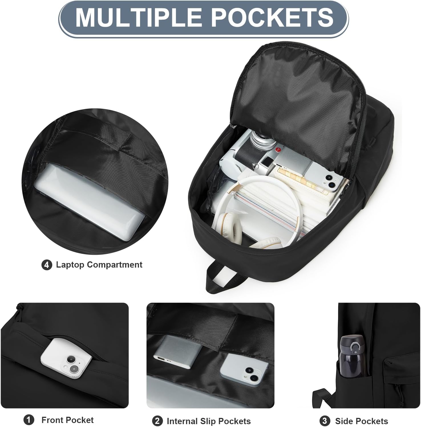 Thumbnail 2 de WEPLAN School Backpack 14 inch laptop backpack