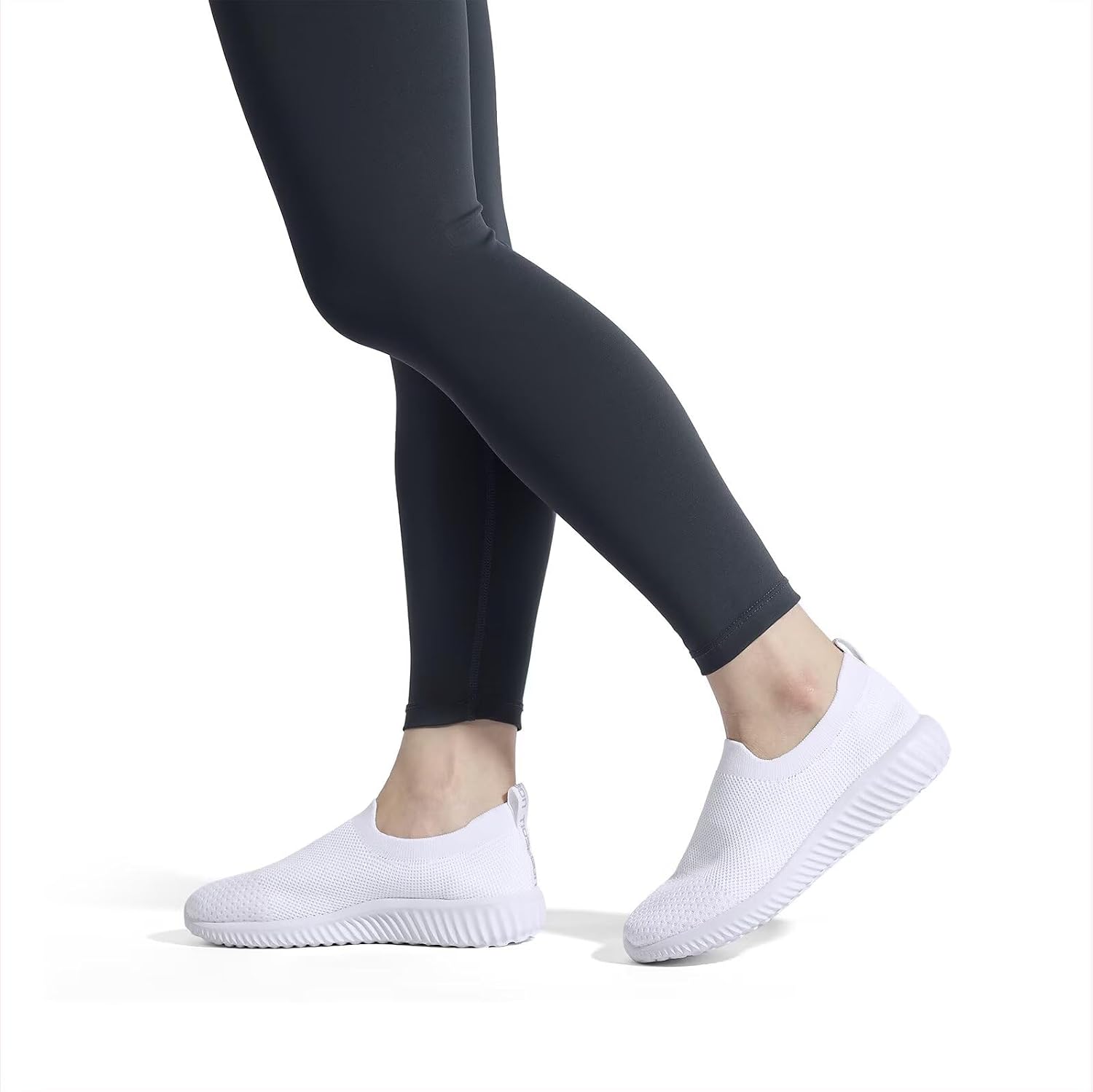 Detalle de TIOSEBON Women's Slip On Trainers: Comfortable Memory Foam Sneakers with Breathable Mesh