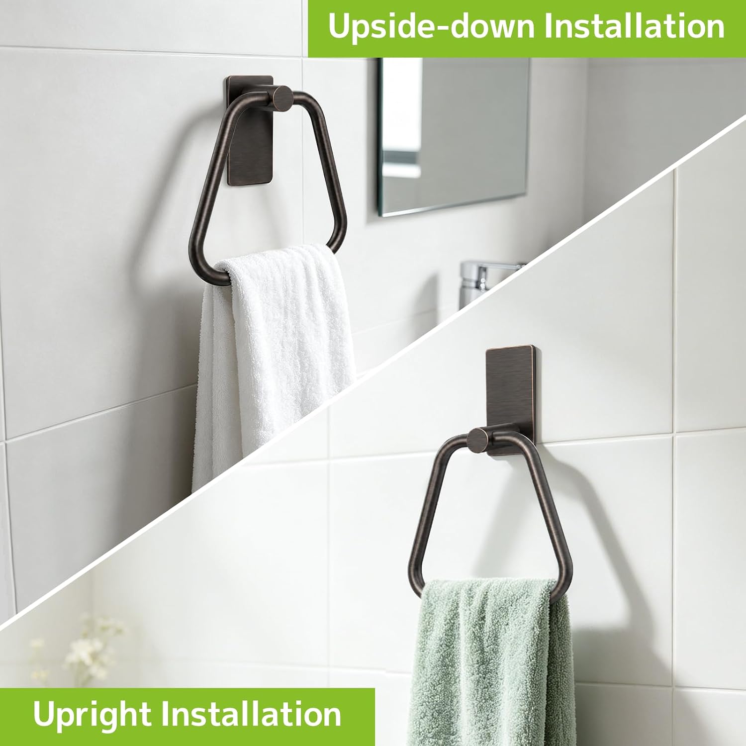 Detalle de SetSail Adhesive Towel Holder Stainless Steel