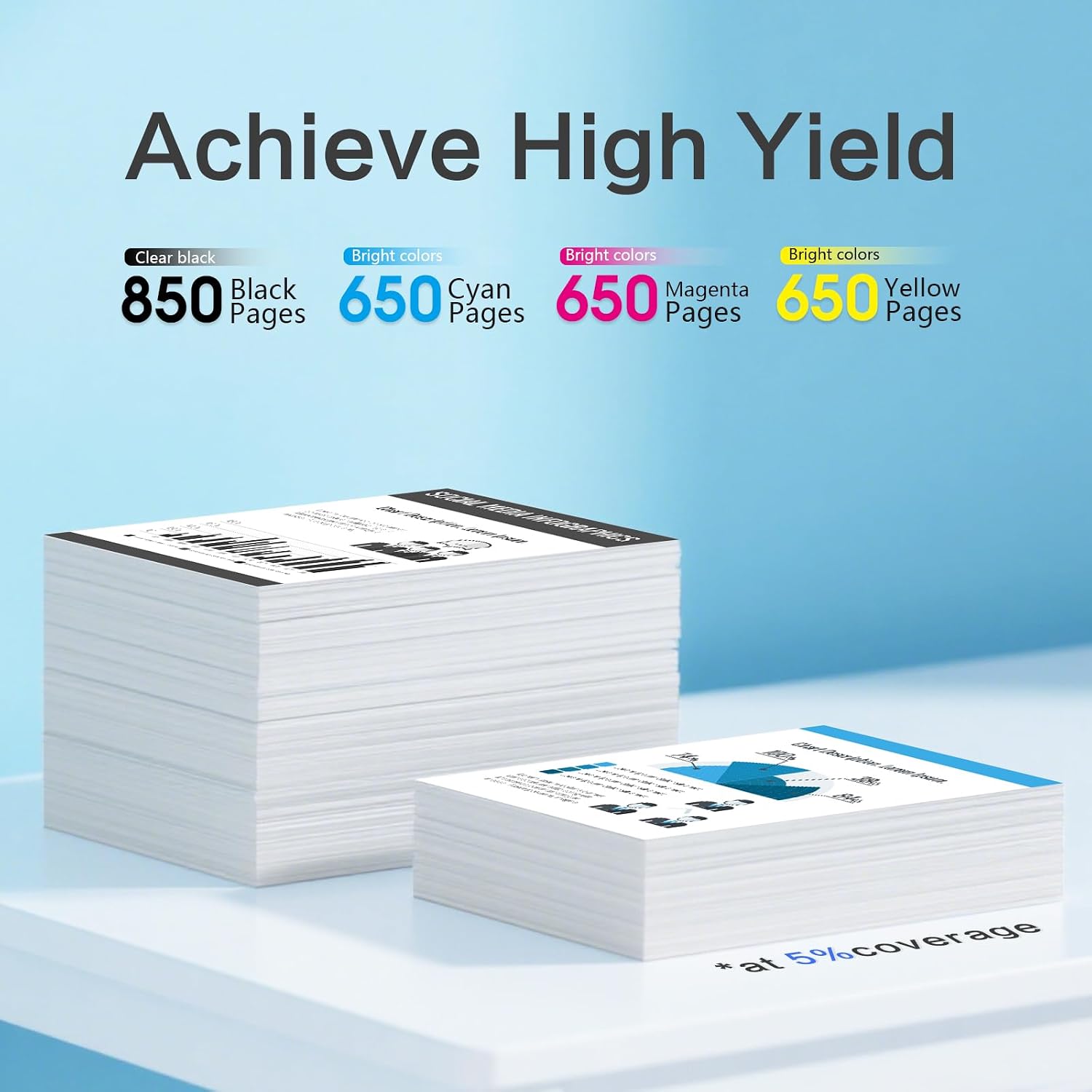 Detalle de YATUNINK 667XL Compatible Ink Cartridges 2-Pack 🖨