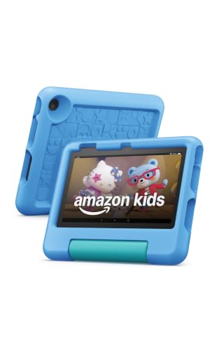 Detalle de Amazon Fire 7 Kids Tablet (Ages 3-7) with 16 GB, Blue