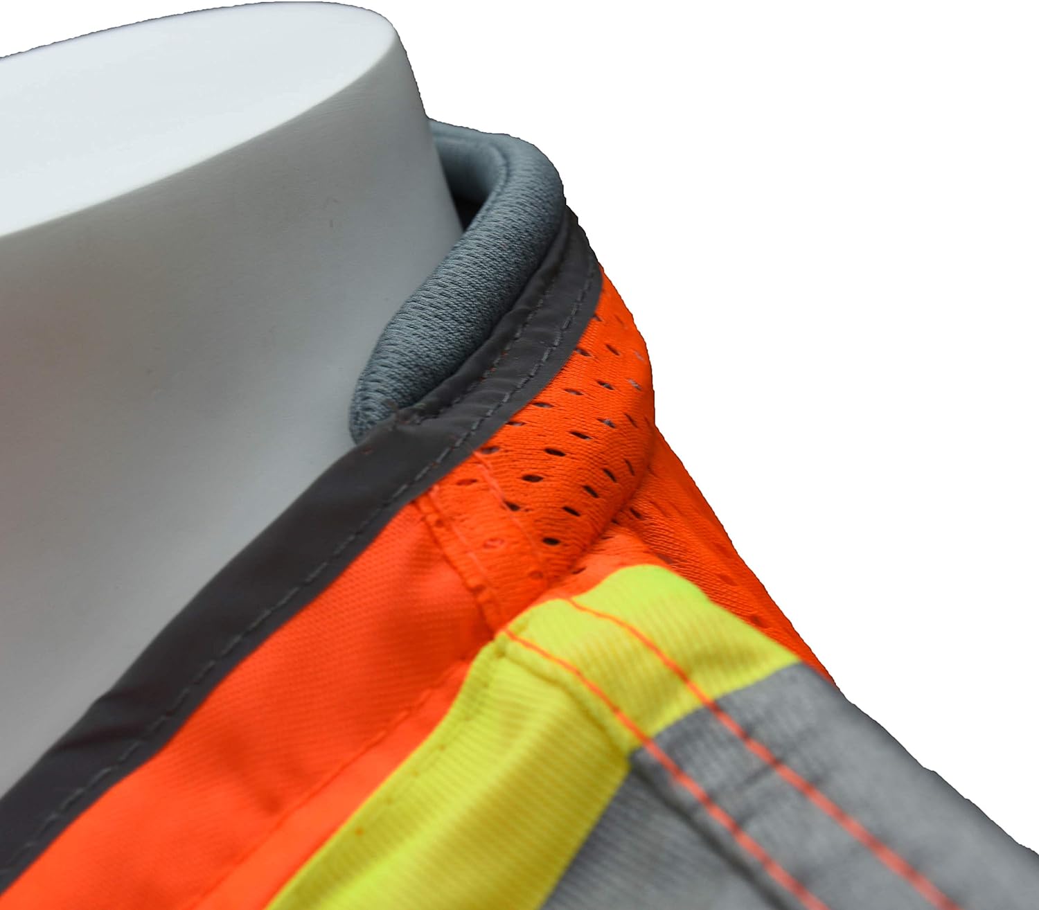 Thumbnail 4 de Radians SV55 Class 2 Heavy Woven Two Tone Engineer Vest with Padded Neck – Orange, Large