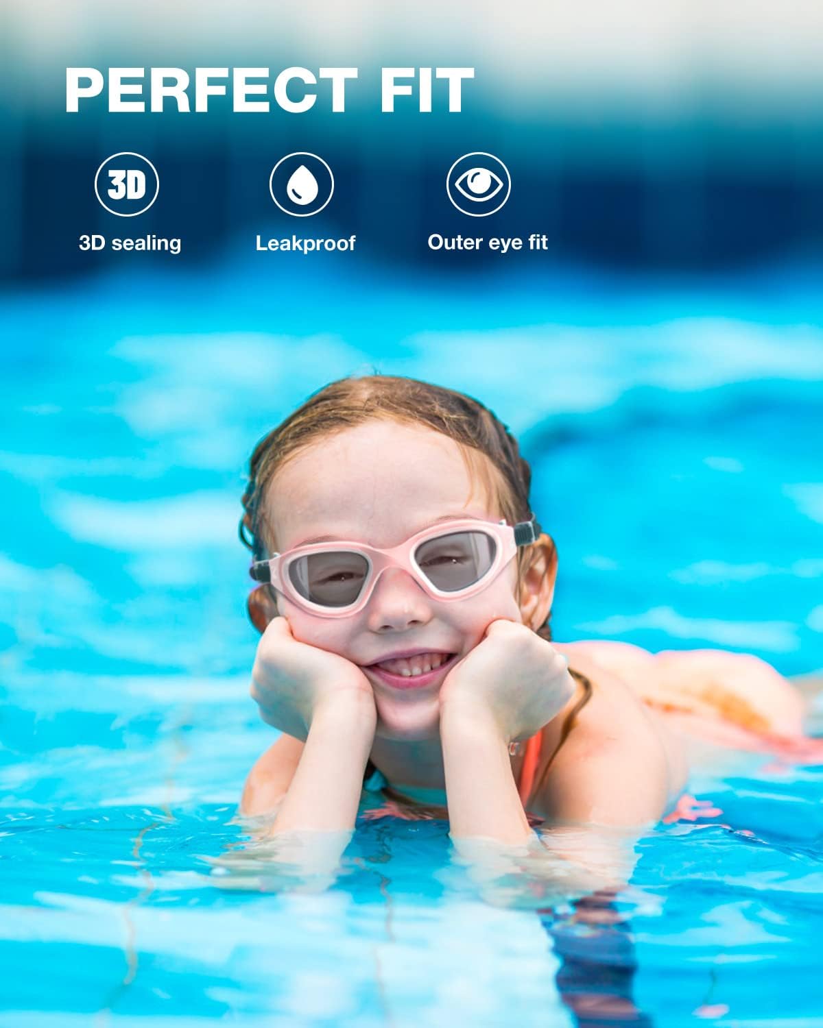 Detalle de ZIONOR G1MINI Kinder-Schwimmbrille: Polarisierte oder nicht-polarisierte Brille mit UV-Schutz und Anti-Beschlag