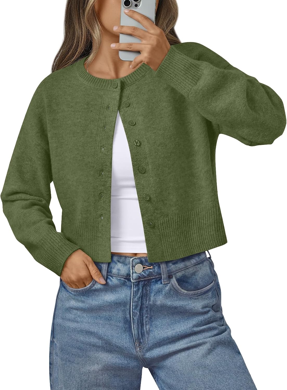 Detalle de LILLUSORY Cropped Knit Cardigan
