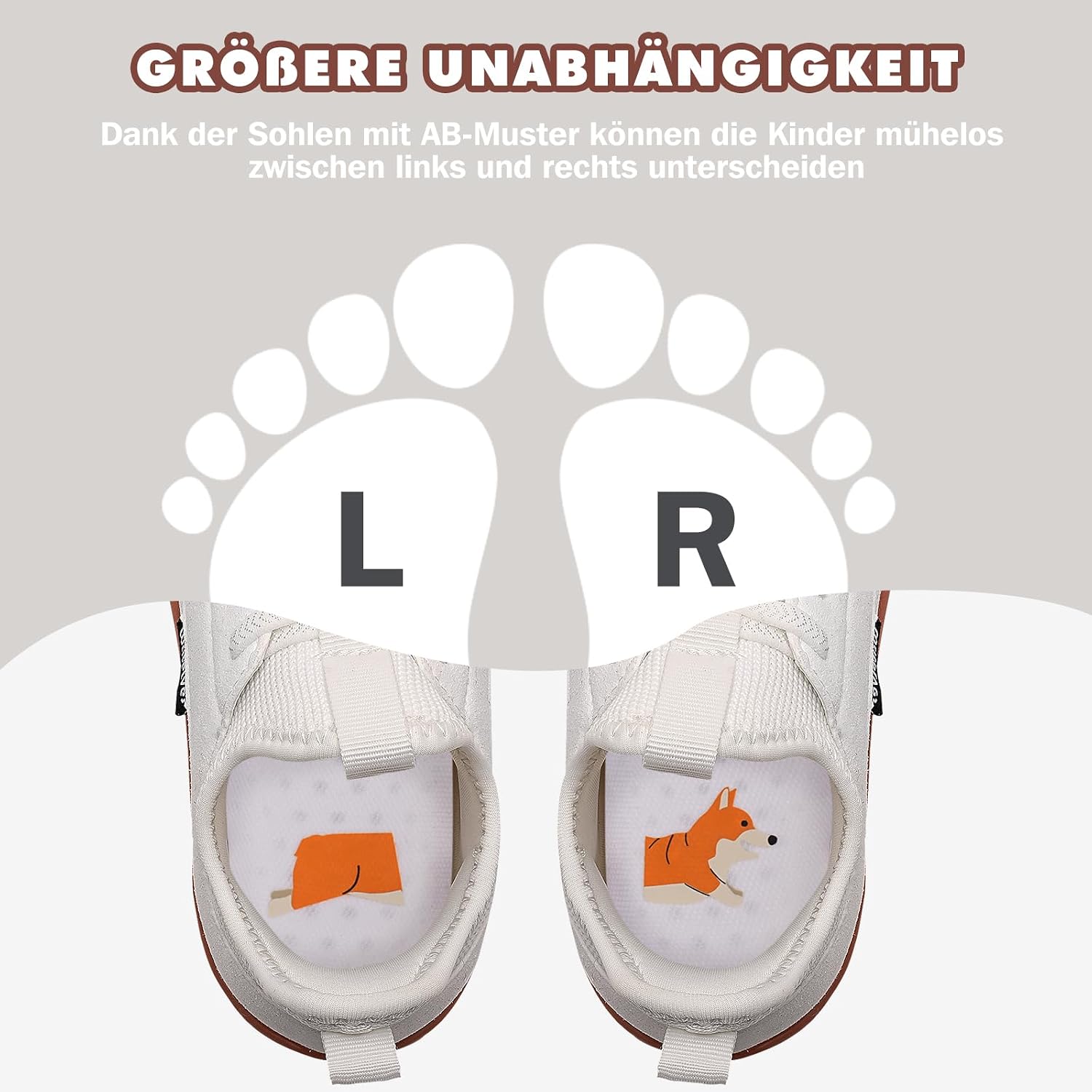 Detalle de WateLves Kinder Barfußschuhe „breite Zehensohle“ ohne Verschluss – für Jungen & Mädchen im Alltag
