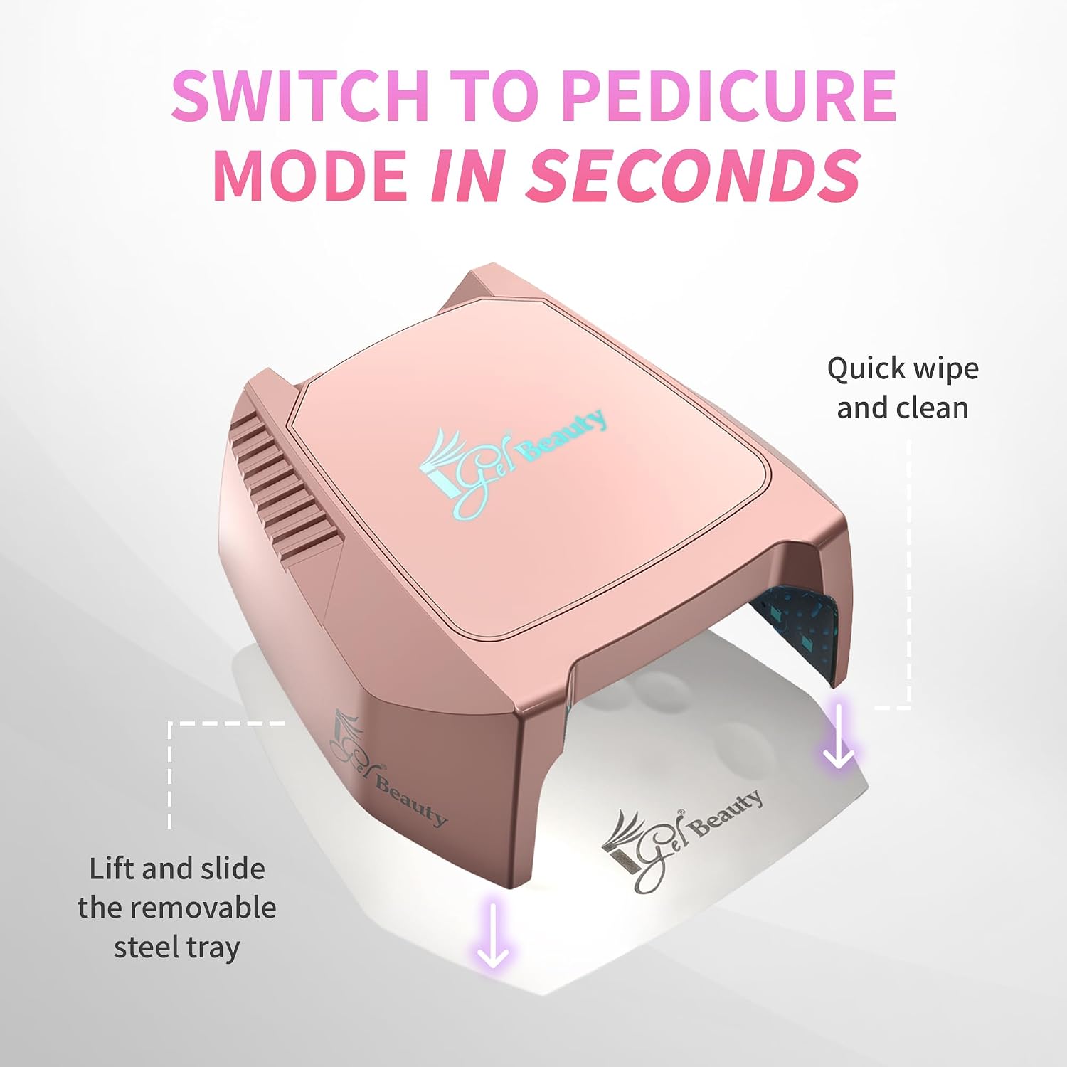 Thumbnail 5 de iGel Beauty Hybrid PRO 2.0: 48W Cordless UV/LED Nail Lamp with Smart Sensor for Pro-Level Manicures
