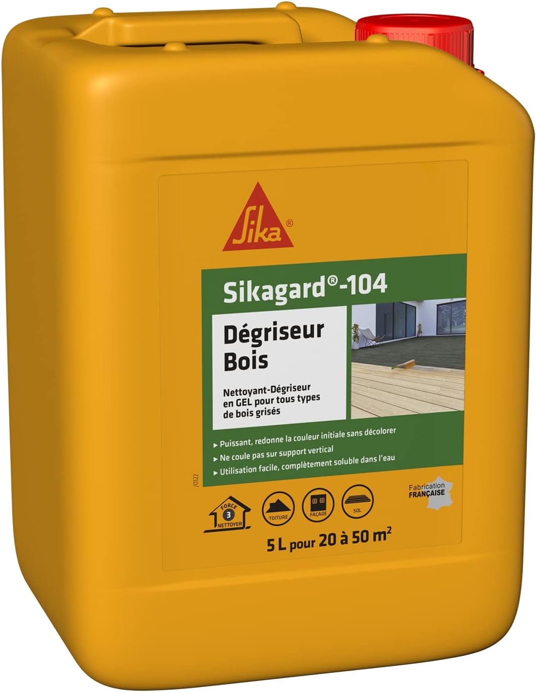 Thumbnail 6 de Sika - Sikagard 104 Nettoyant dégriseur bois – prêt à l’emploi pour tous types de bois (2 L, 8–20 m²)