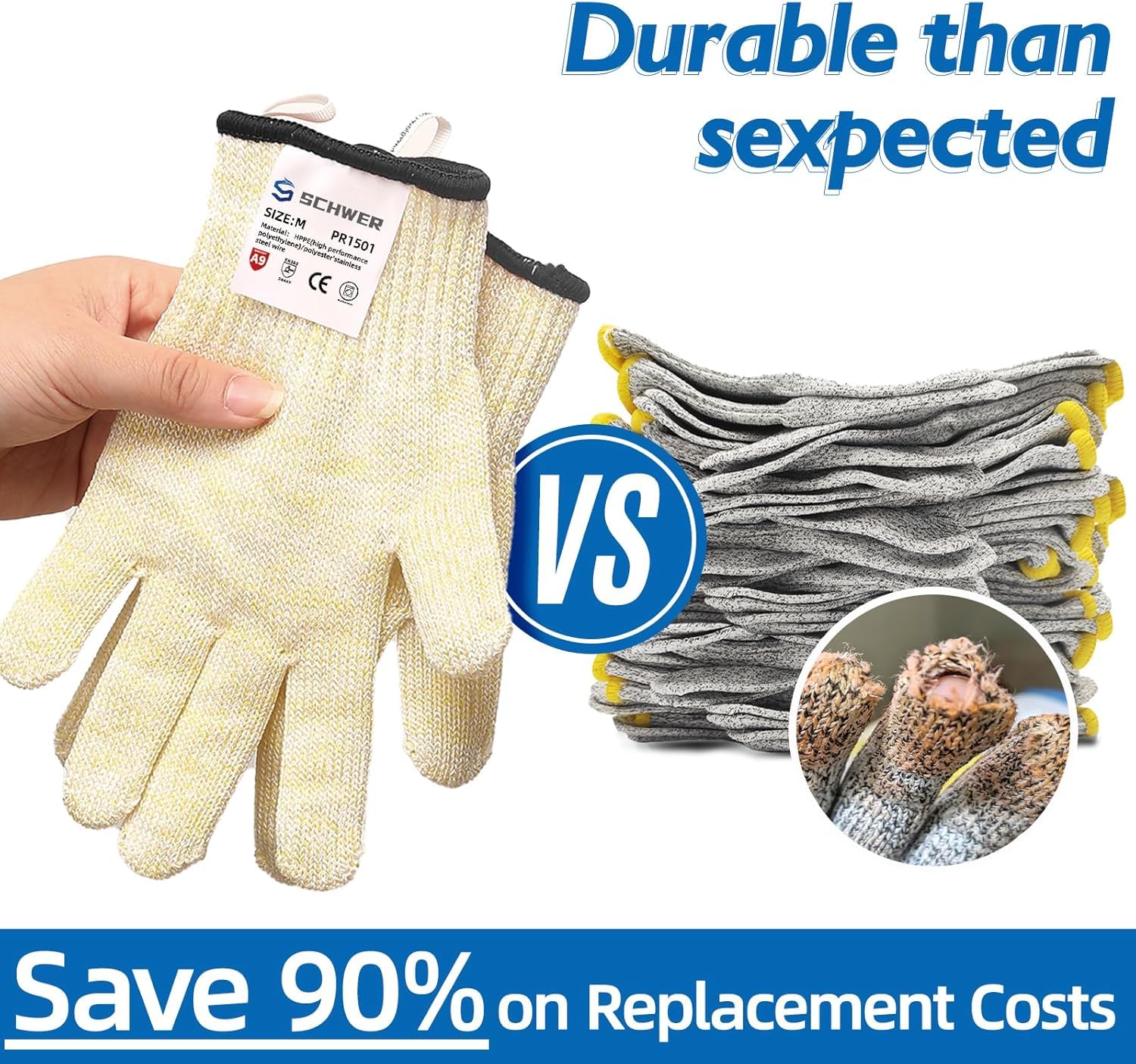 Thumbnail 2 de Schwer Guantes protección corte NIVEL A9 🧤