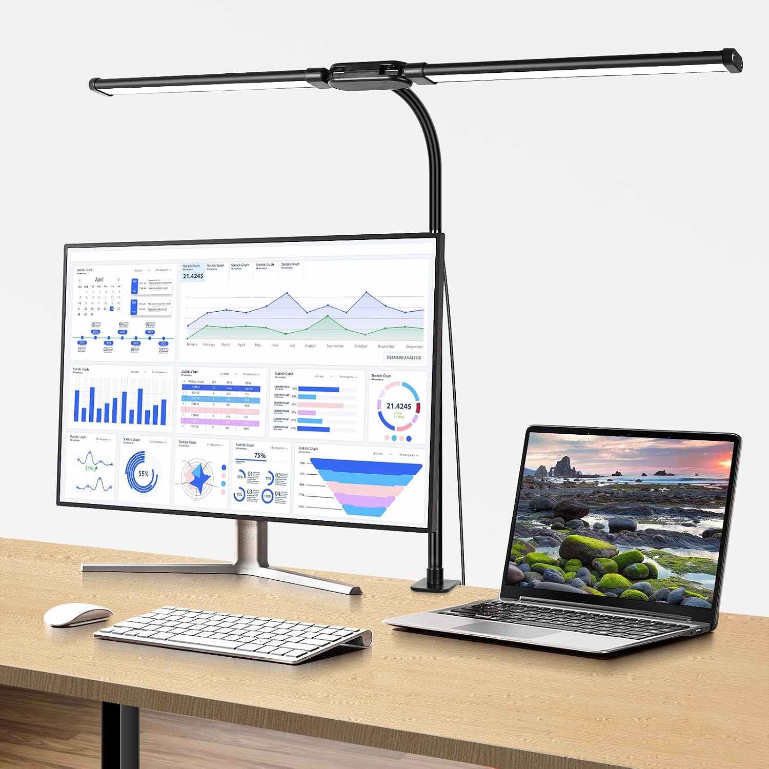 Thumbnail 6 de Woputne Desk Lamp with Dual Head 12W