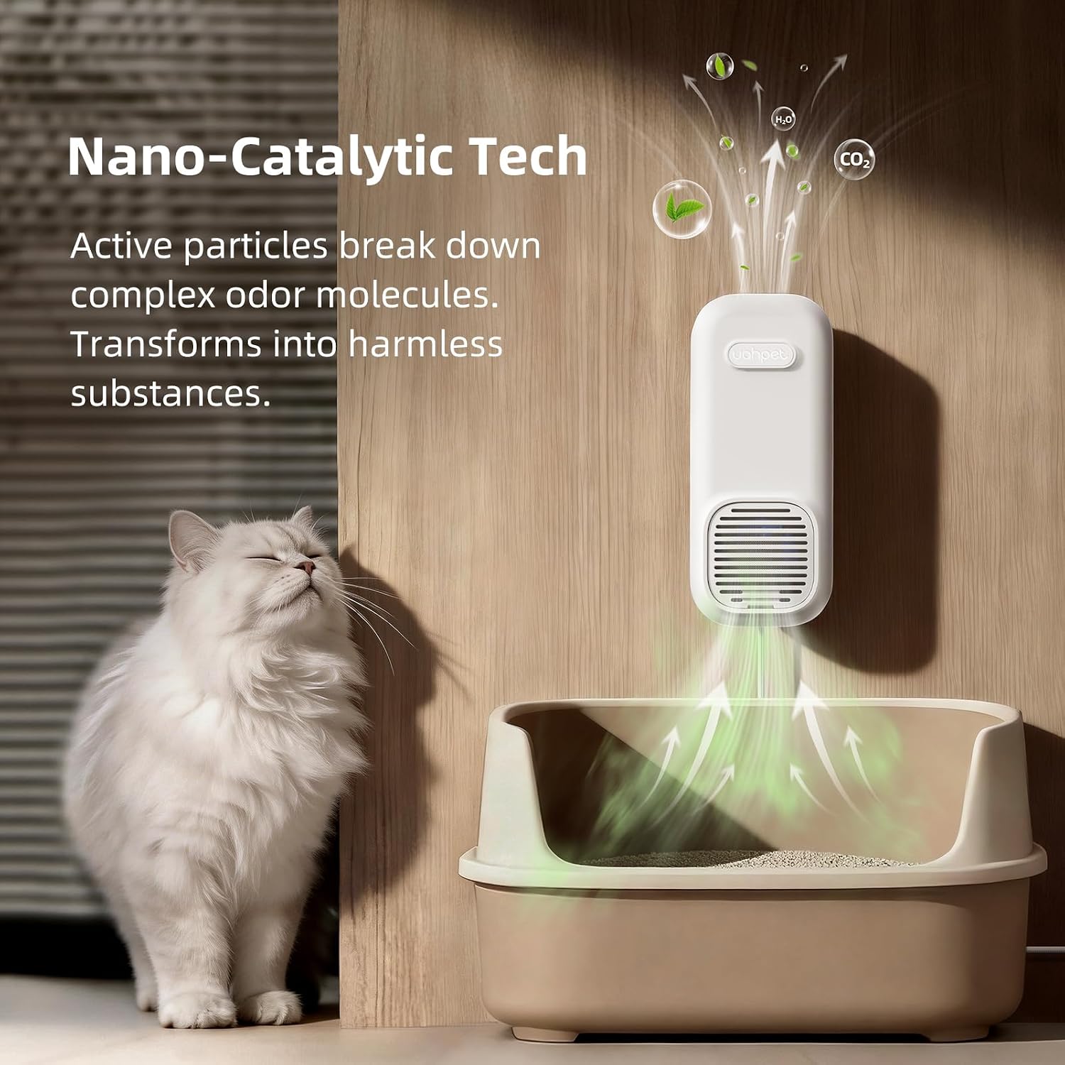 Detalle de Uahpet Cat Litter Deodorizer, 26 dB