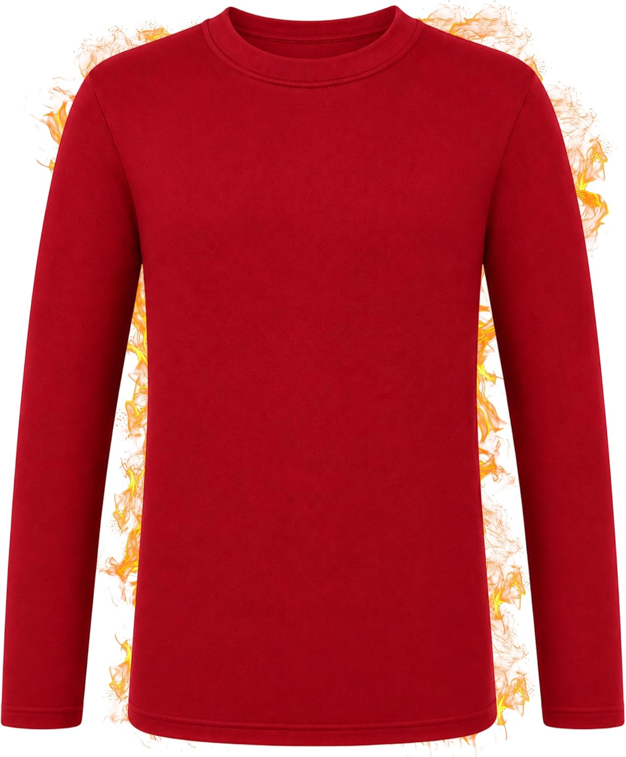 Detalle de Roadbox Boys' Thermal Compression Shirt with Fleece Lining