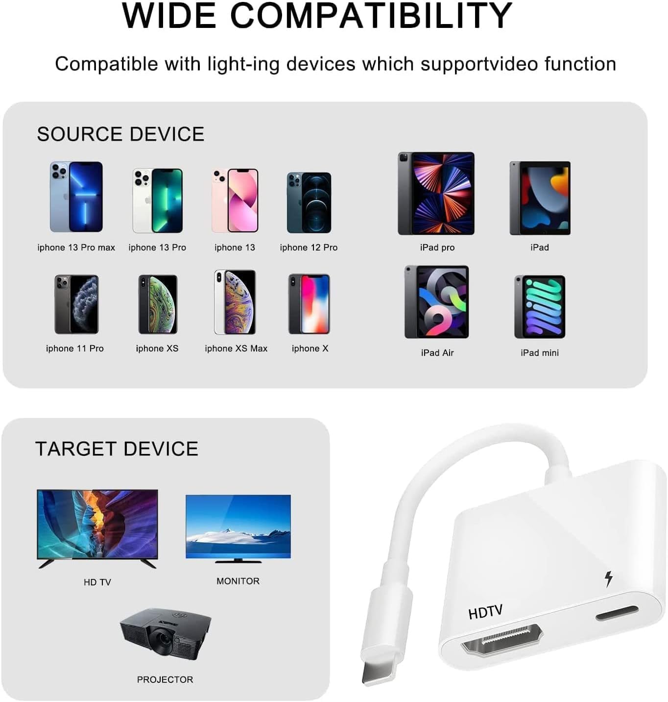 Detalle 2 de Apple MFi Lightning to HDMI 1080P Adapter ⚡