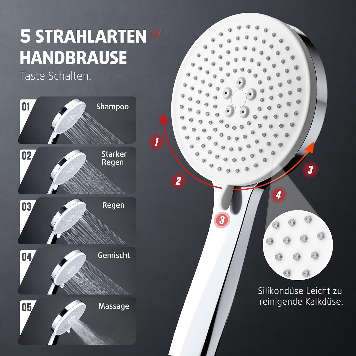Detalle 2 de Rainsworth Regenduschensystem Thermostat Chrom