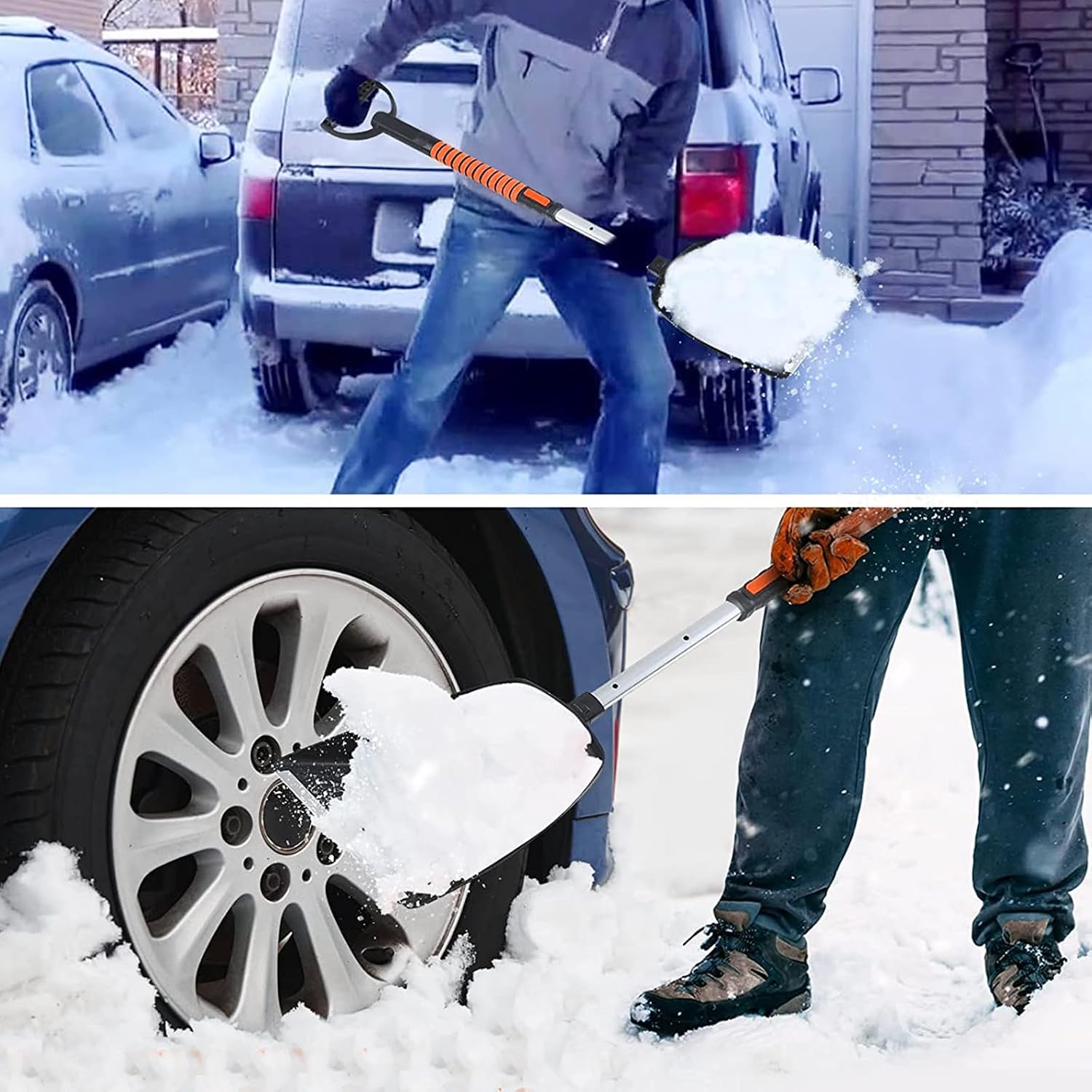 Thumbnail 4 de 42-Inch Extendable Snow Brush with 180° Rotating Head 🧹