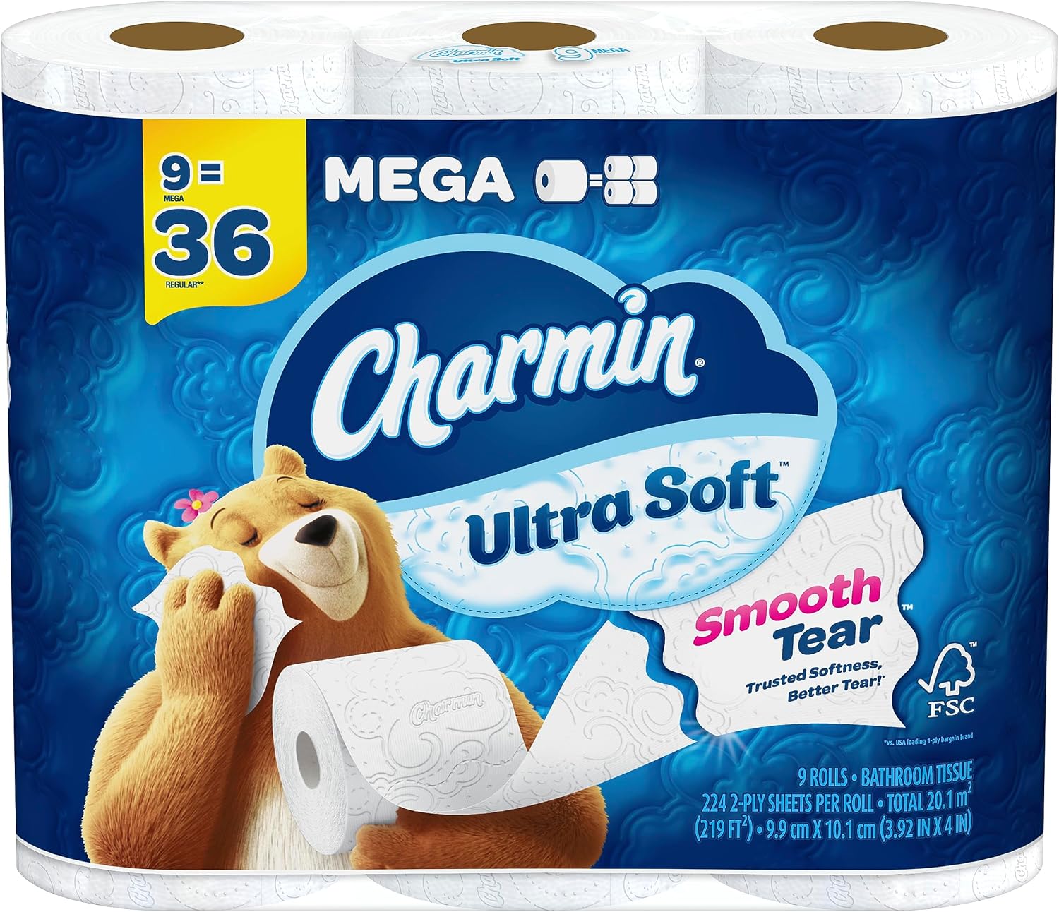Thumbnail 6 de Charmin Ultra Soft Toilet Paper: 6 Mega Rolls (24 Regular Rolls) — Long-Lasting 2-Ply Comfort