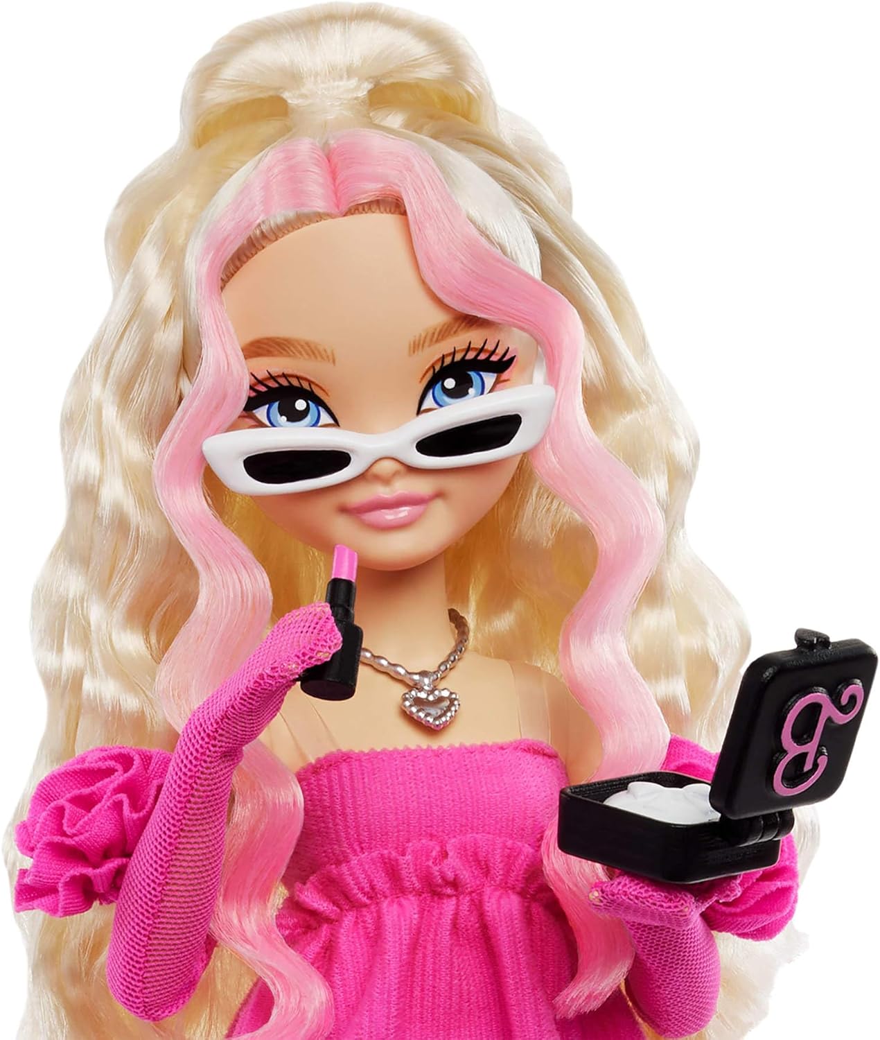 Detalle 2 de Barbie Dream Besties - Malibu: bambola snodata con 11 accessori per capelli e make-up