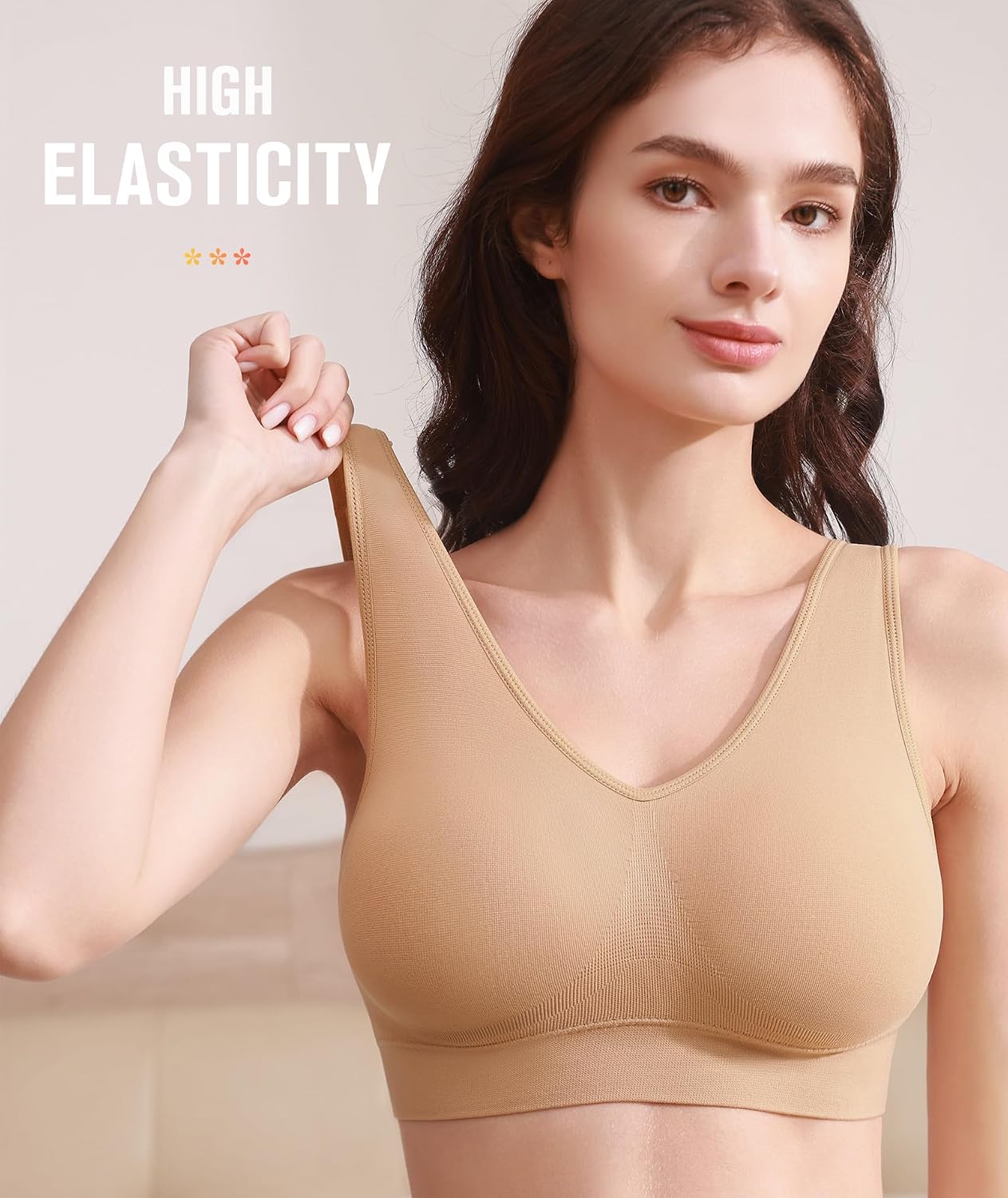 Detalle de BESTENA Sports Bra with Removable Pads