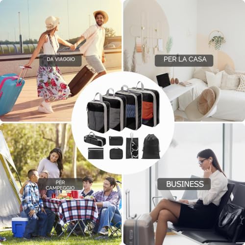 Thumbnail 6 de BillyBath Set di Organizer per Valigie, 10 Pezzi – Organizza Biancheria, Scarpe e Cosmetici in Viaggio