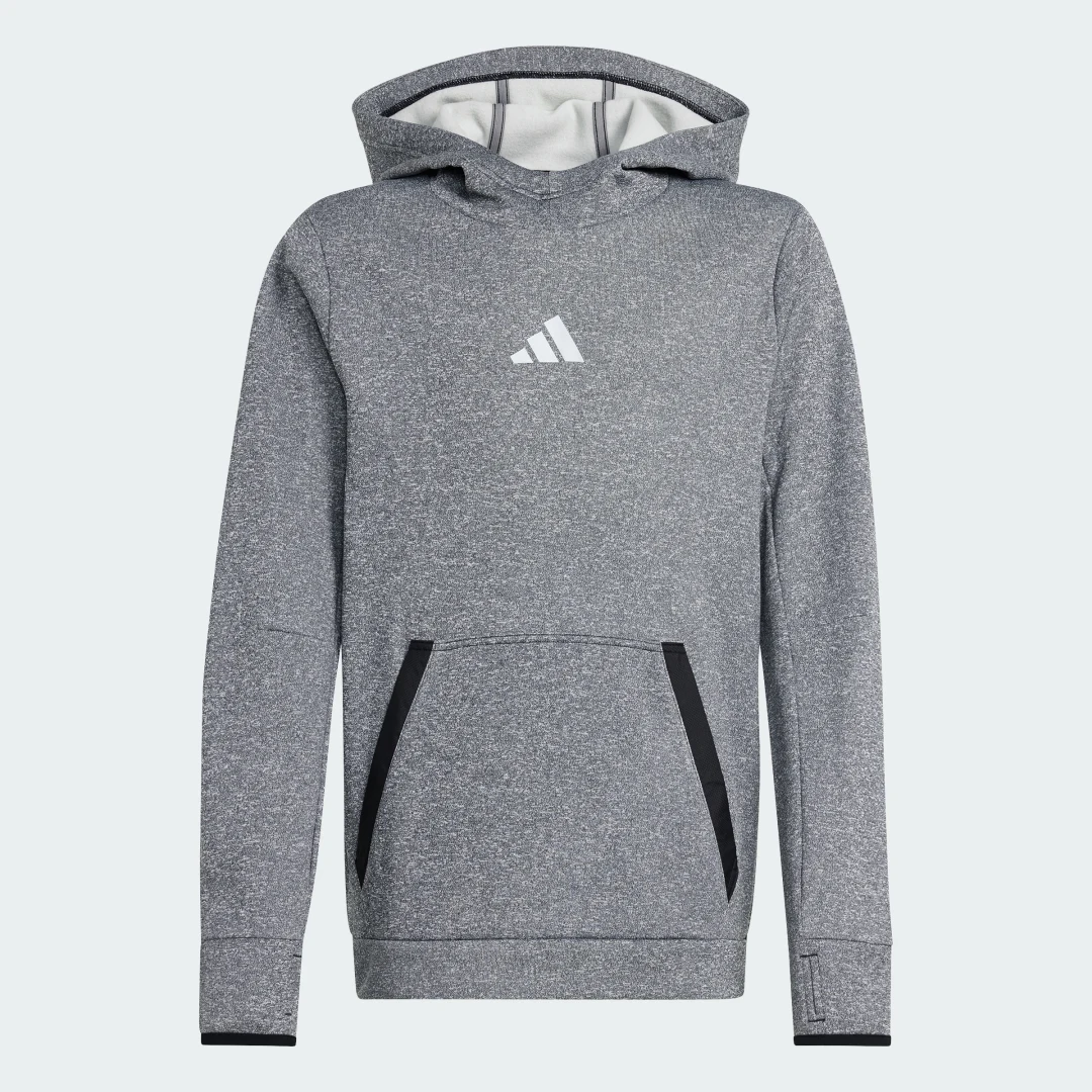 Detalle de Sudadera con capucha Fleece (Adolescentes) de Adidas – Negro