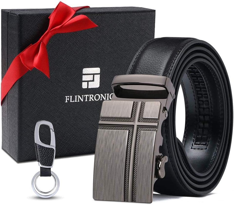 Thumbnail 5 de flintronic Herren Gürtel Ledergürtel 3,5 cm