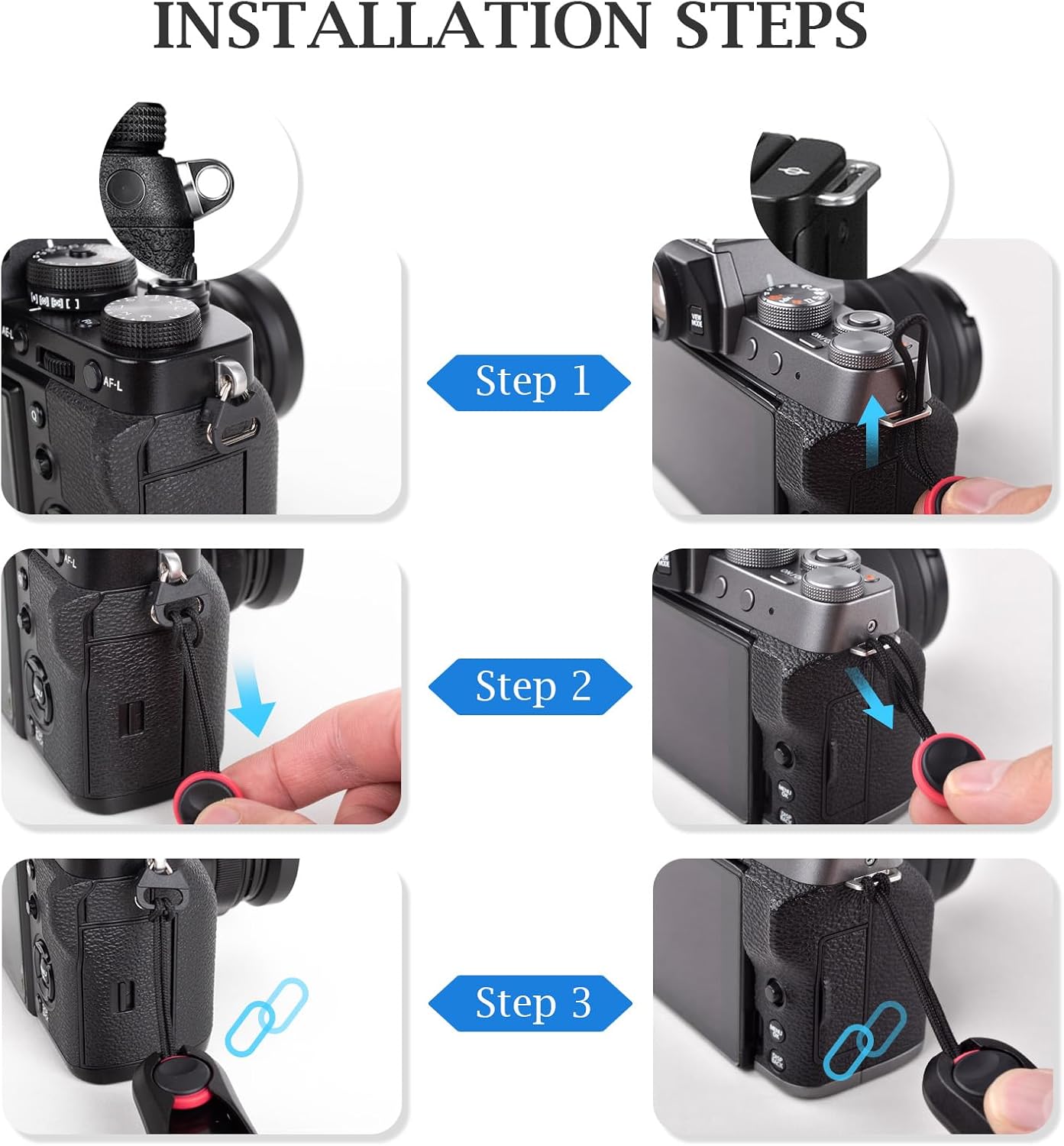 Detalle de AUTUUCKEE Camera Strap Quick Release adjustable 1m strap 🎥