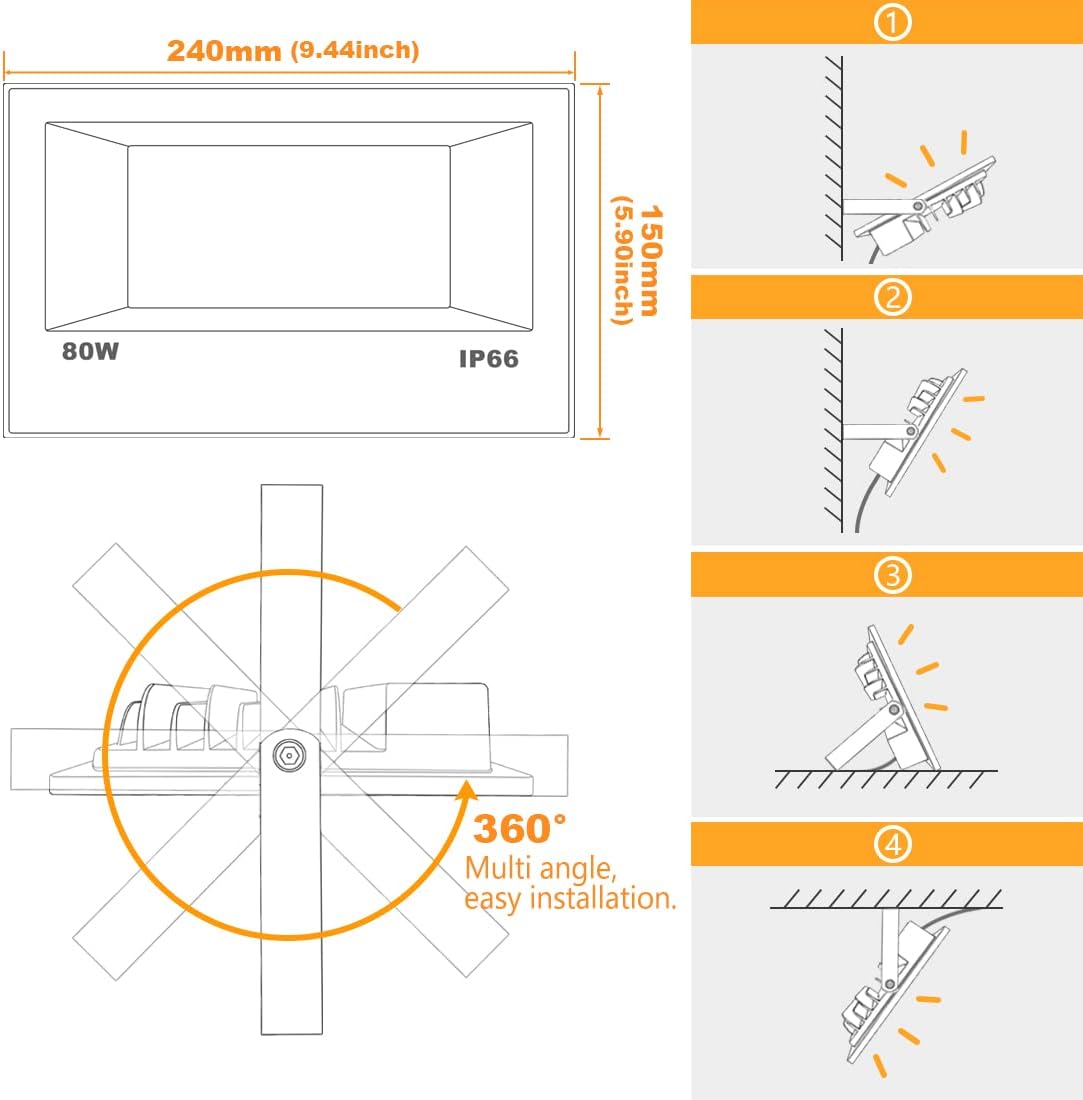 Thumbnail 6 de Lighting Master LED Floodlight 80W RGB