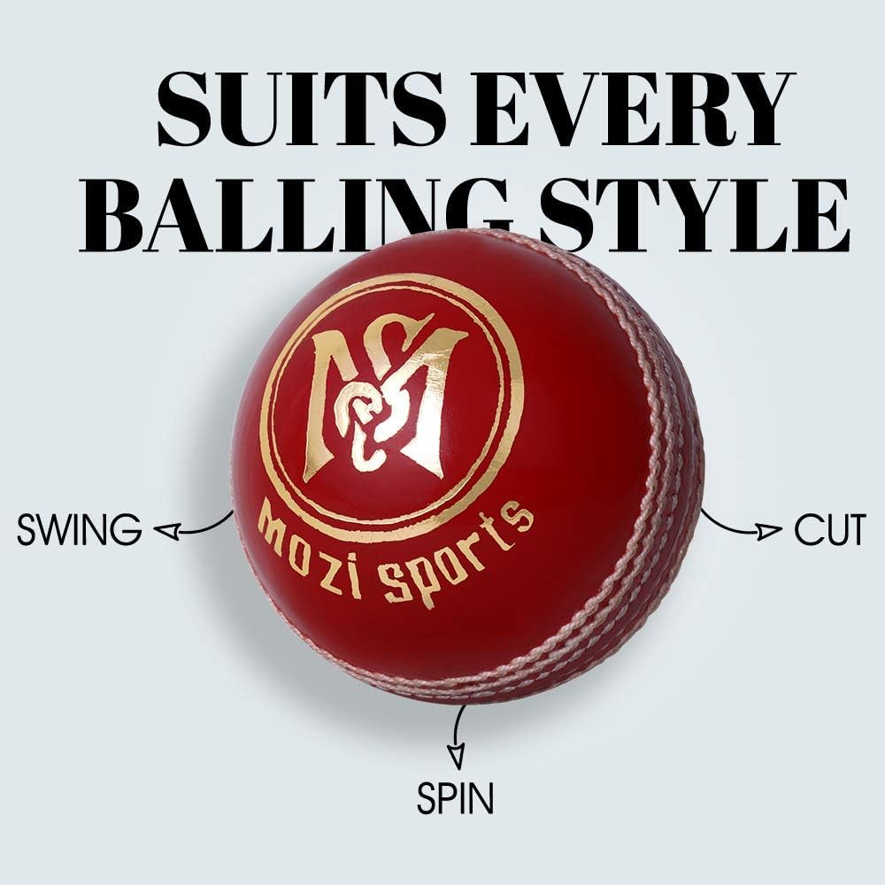 Thumbnail 4 de Mozi Sports Leather Cricket Ball 5.50oz