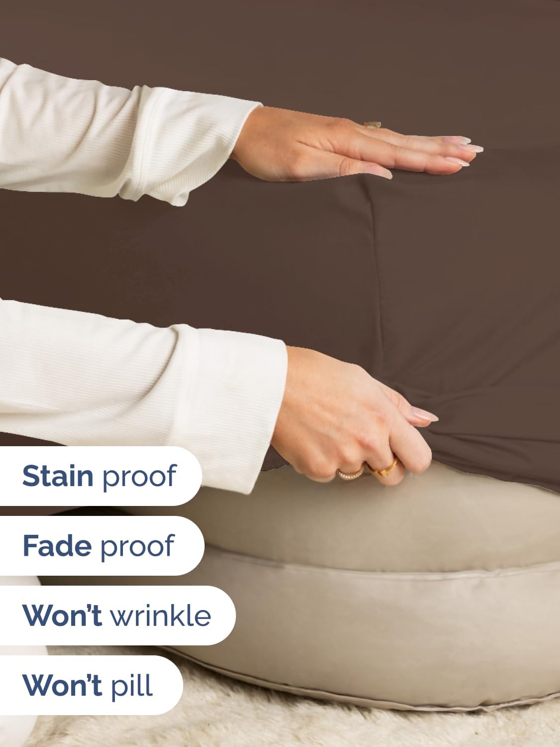 Detalle 2 de Extra Deep Queen Fitted Sheet for 18–24" Mattresses