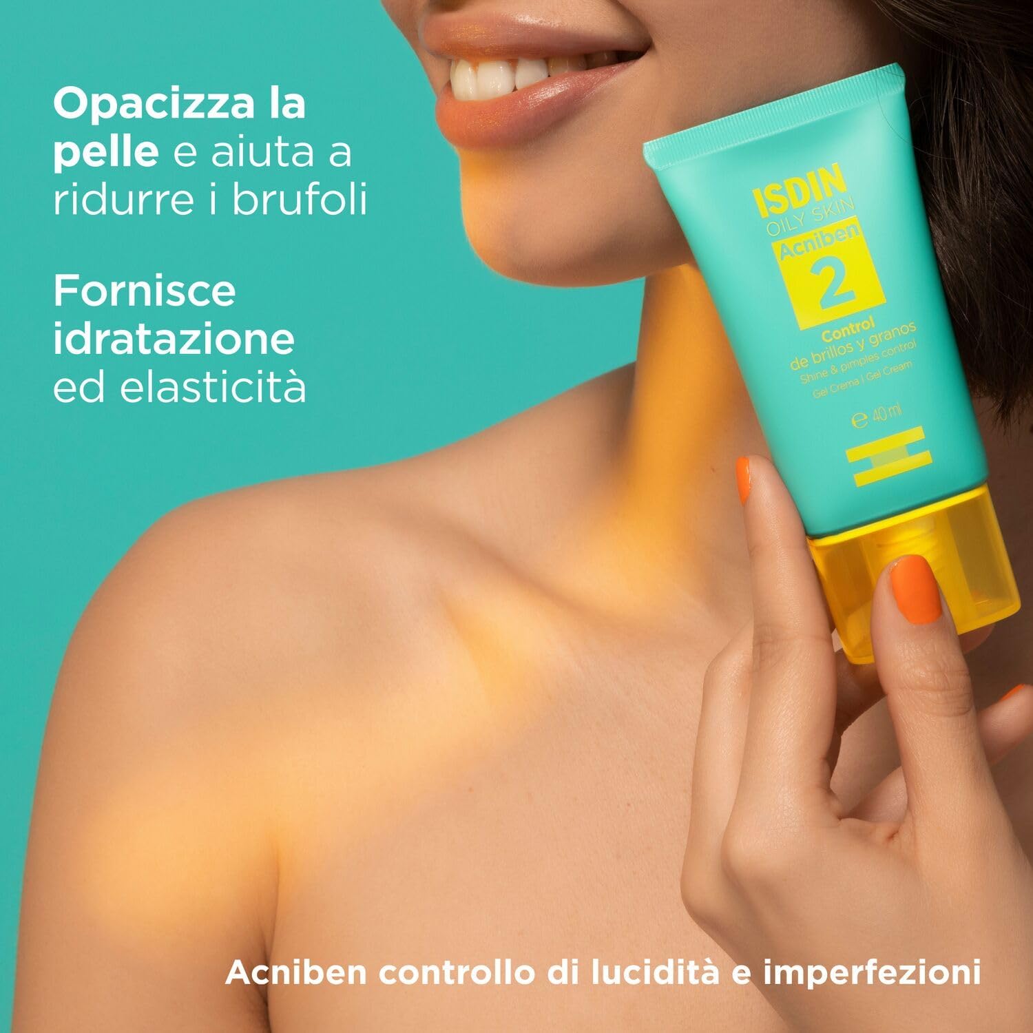 Detalle de ISDIN Acniben Controllo Lucido e Brufoli gel-crema opacizzante (40 ml)