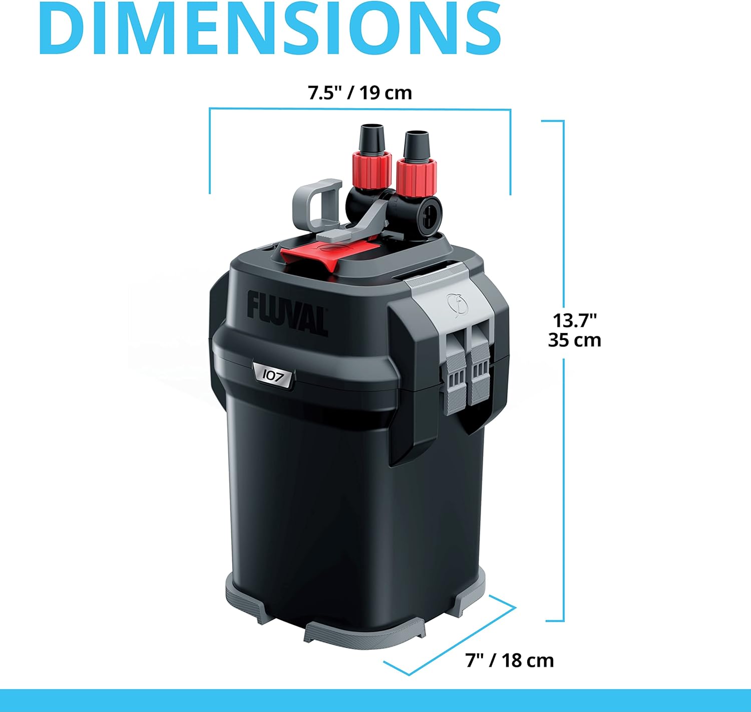 Thumbnail 6 de Fluval 107 Filtre extérieur pour aquariophilie (série 07)