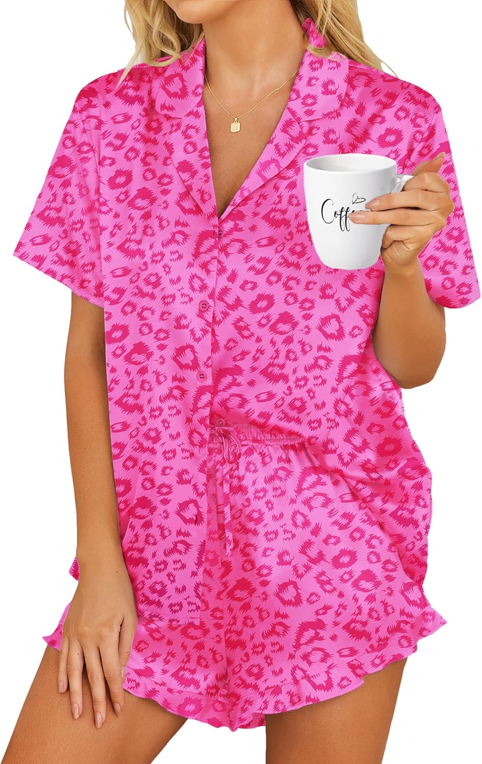 Detalle de HOTOUCH Satin Pajama Set 97% Polyester