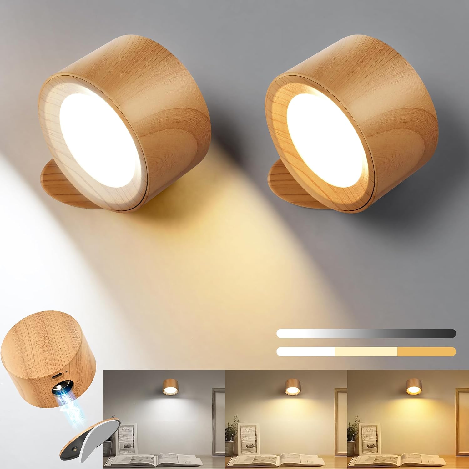 Detalle de SYNCGLOW LED wall lights, ABS