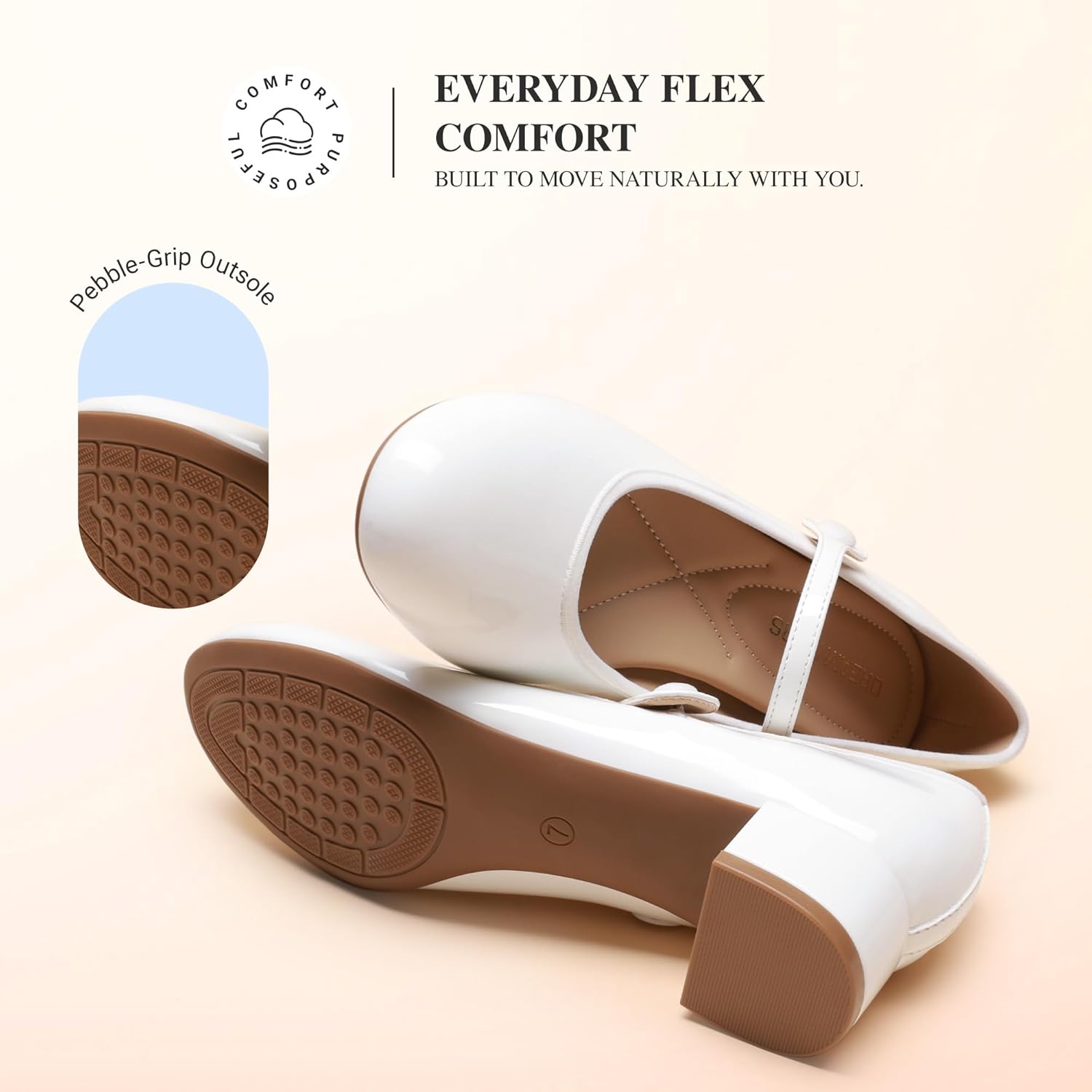 Thumbnail 5 de DREAM PAIRS Mary Jane Donna – Comode Eleganti Scarpe Slip-on con Tacco Basso, Punta Chiusa