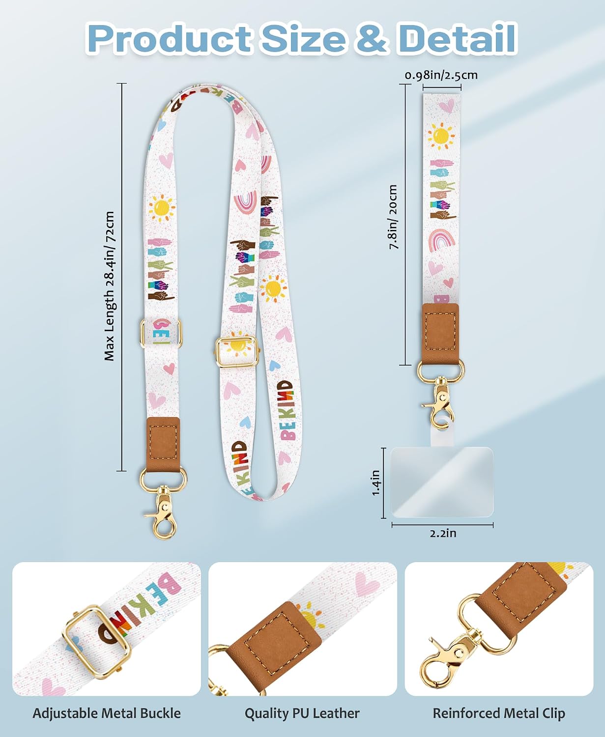 Detalle de Yonlevres Phone Lanyard Set Polyester