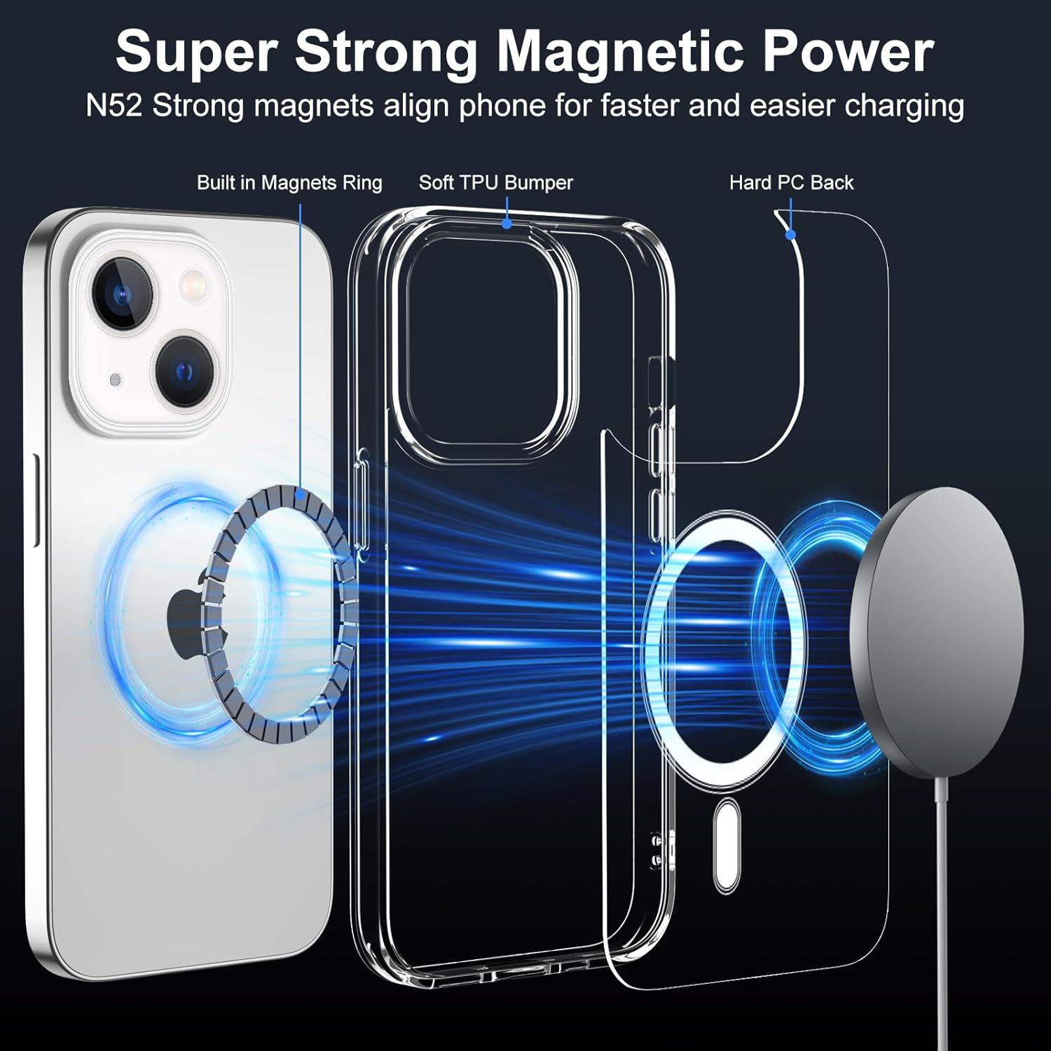 Thumbnail 1 de XTCASE Coque iPhone 13 Magnétique