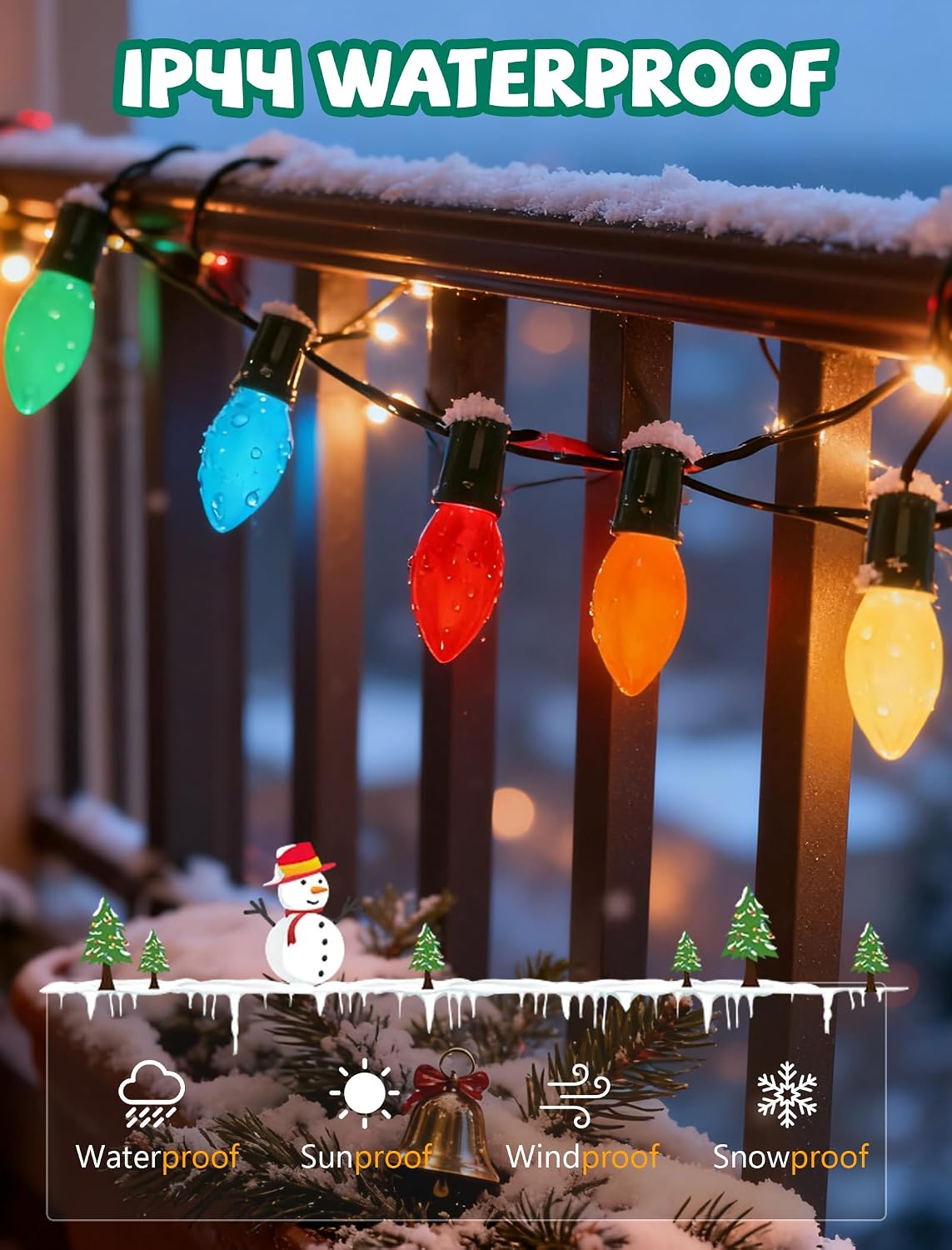 Detalle de C9 LED Christmas Light Bulbs 0.6W