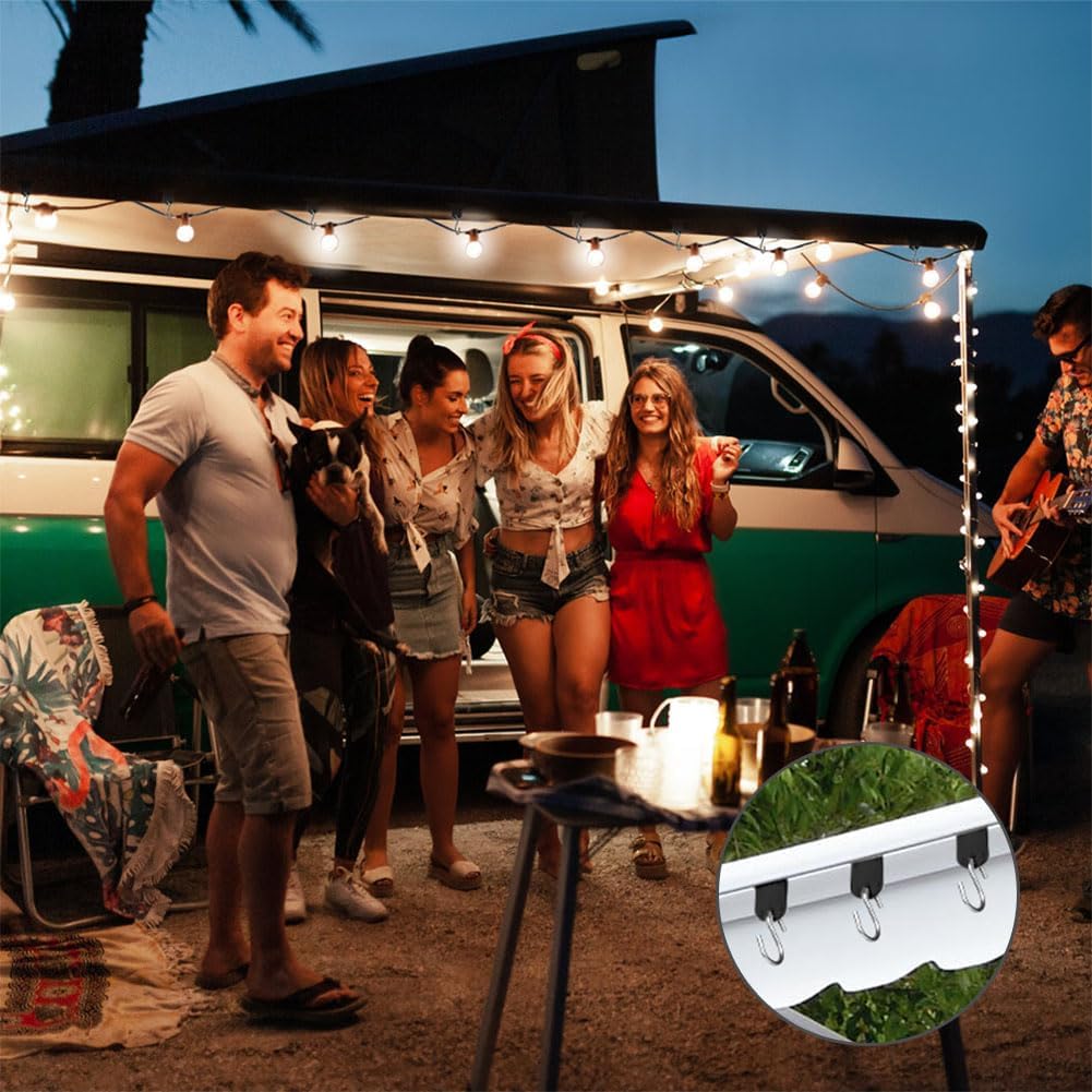 Thumbnail 6 de URAQT 17 Pezzi Ganci per Tende da Campeggio: Ganci a S per Tende Da Sole per Camper, Roulotte e Uso Esterno