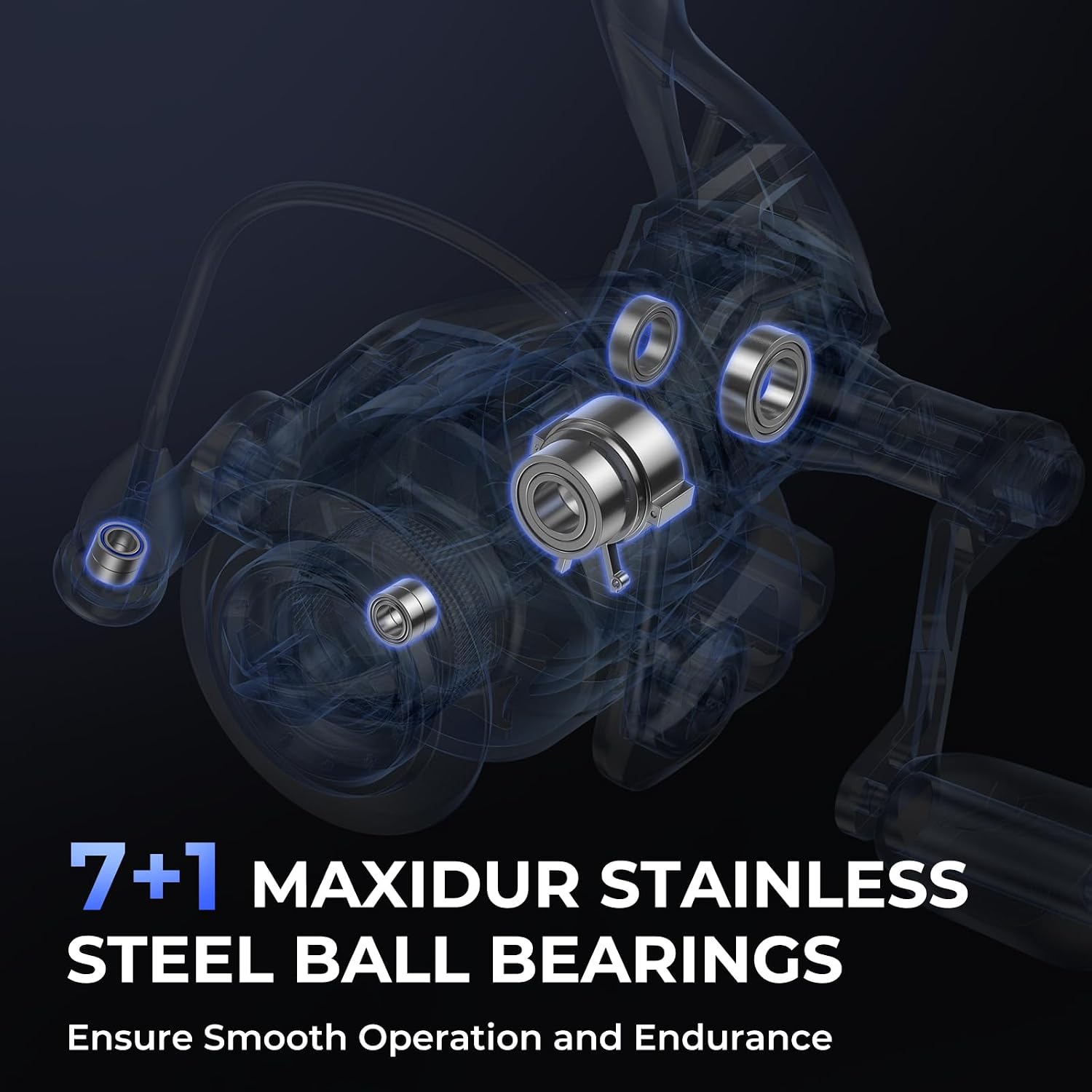 Detalle 2 de KastKing Megatron Spinning Reel: Heavy-Duty Aluminum Frame for Freshwater & Saltwater Angling