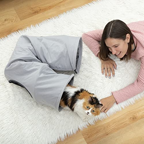 Detalle 2 de Tunnel de jeu pliable InnovaGoods pour chats đŸ