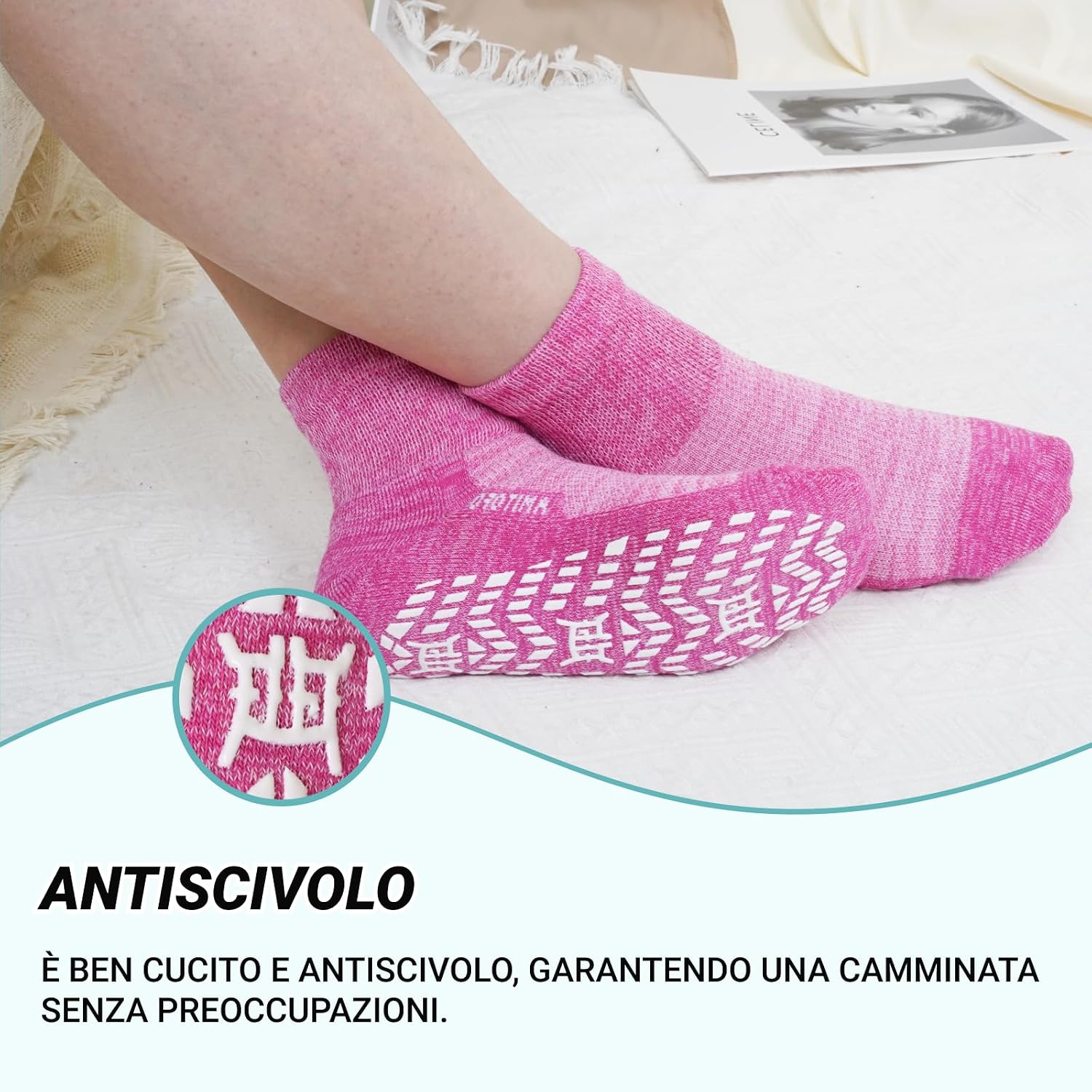 Thumbnail 3 de LOFIR Calze Donna Antiscivolo Diabetici 39-50